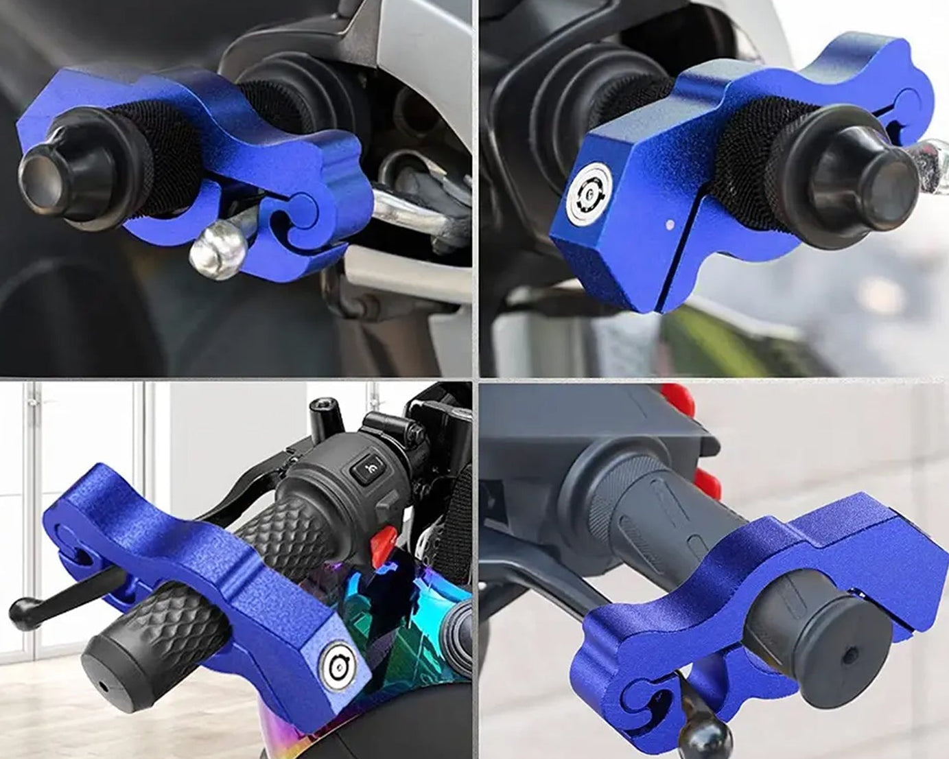 Throttle grip security lock