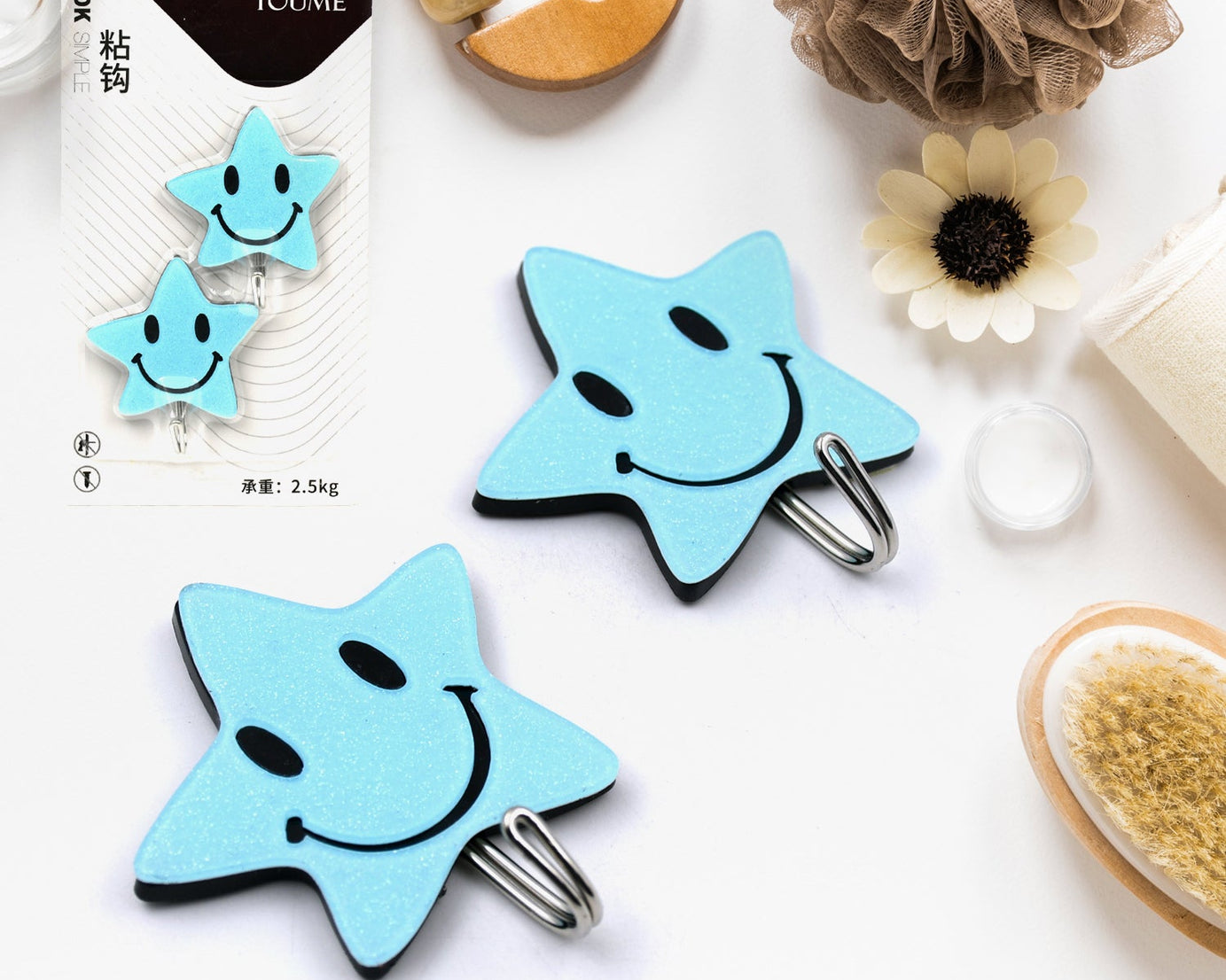 Multipurpose Strong Hook Self-Adhesive hooks for wall Heavy Plastic Hook, Sticky Hook Household For Home, Decorative Hooks, Bathroom & All Type Wall Use Hook, Suitable for Bathroom, Kitchen, Office (2 Pc & 4 Pc Set)