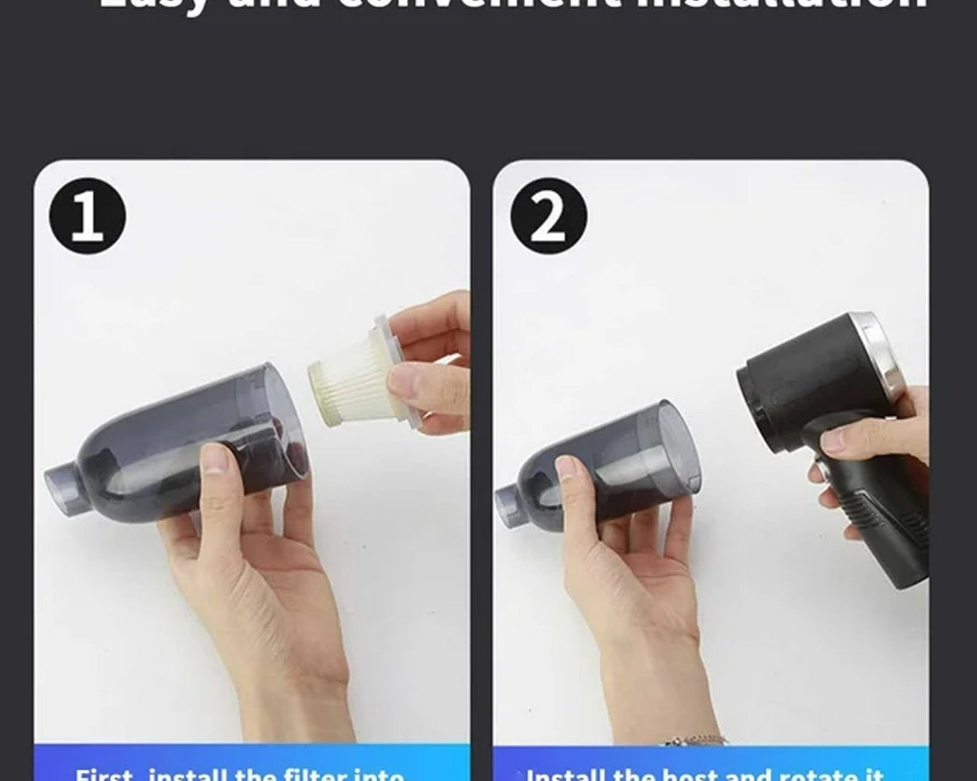 3 in 1 Car Mini Vacuum Cleaner with Blower Wireless Portable Rechargeable Handheld High Power Suction Vacuum Cleaning Machine for Home Car Computer Keyboard Cordless Air Blowing Dusting