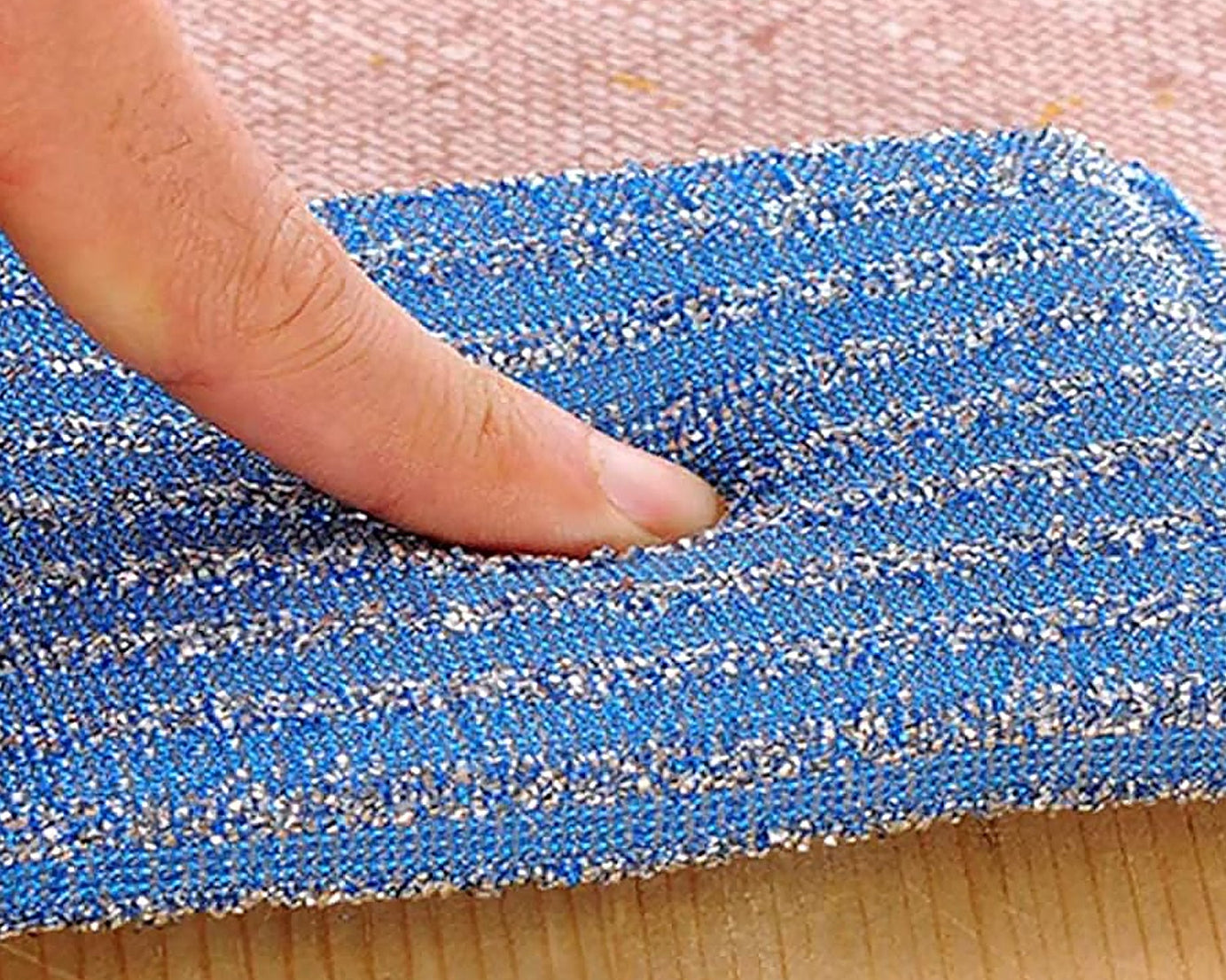 Kitchen Cleaning Tool Set Microfiber Kitchen Utensils High Performance Scouring Sponge Set Dish Sponge, Stainless Steel Scouring Pad (6 Pcs Set)