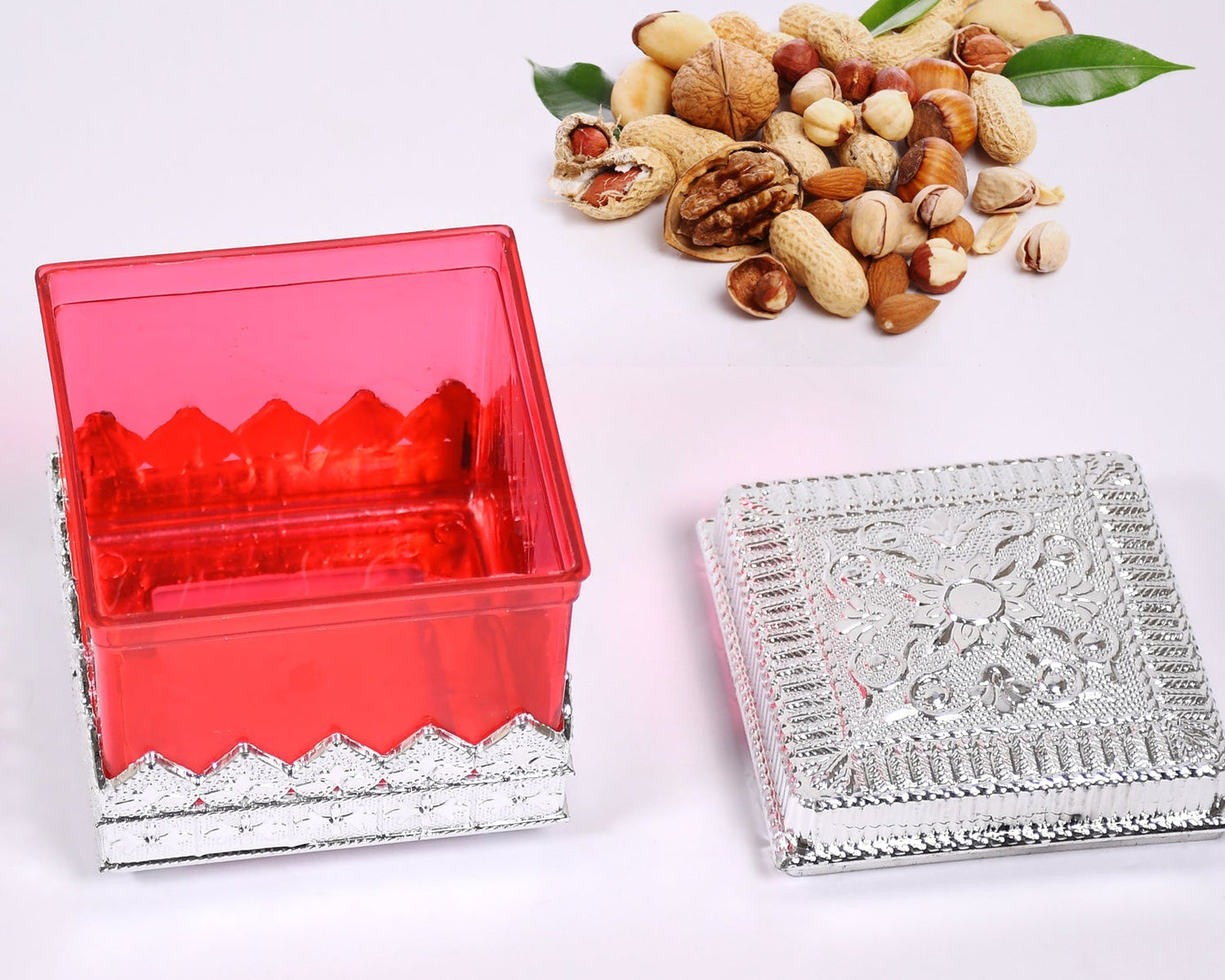 Ruby dryfruit storage container