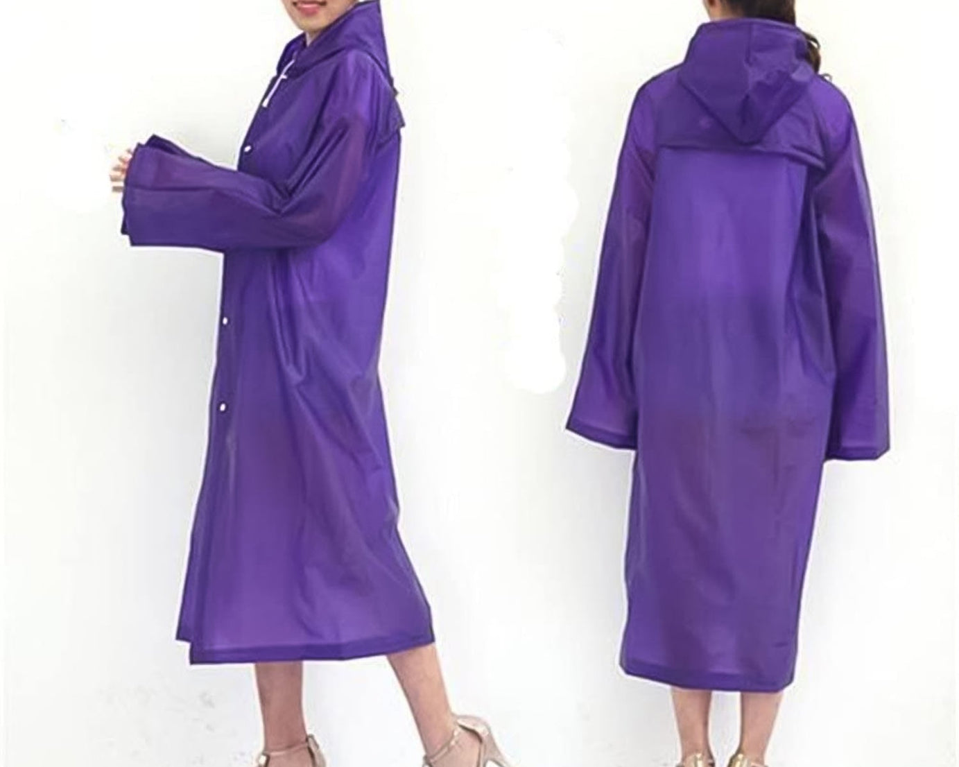 EVA Raincoat Protect Body Arms Legs, Waterproof Reusable Rain Poncho for Women Men Adult Kids Outdoor Traveling Eva Material Raincoat / Rain wear / Rain Suit for Outdoor Accessory (1pc)