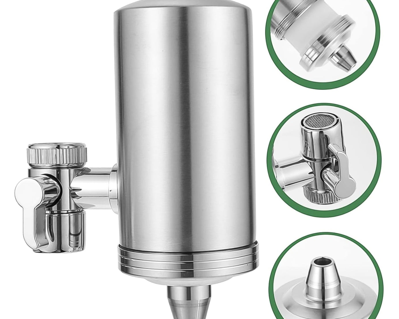 304 Stainless Steel Faucet Mount Water Filter, Water Purifier (1 Set)