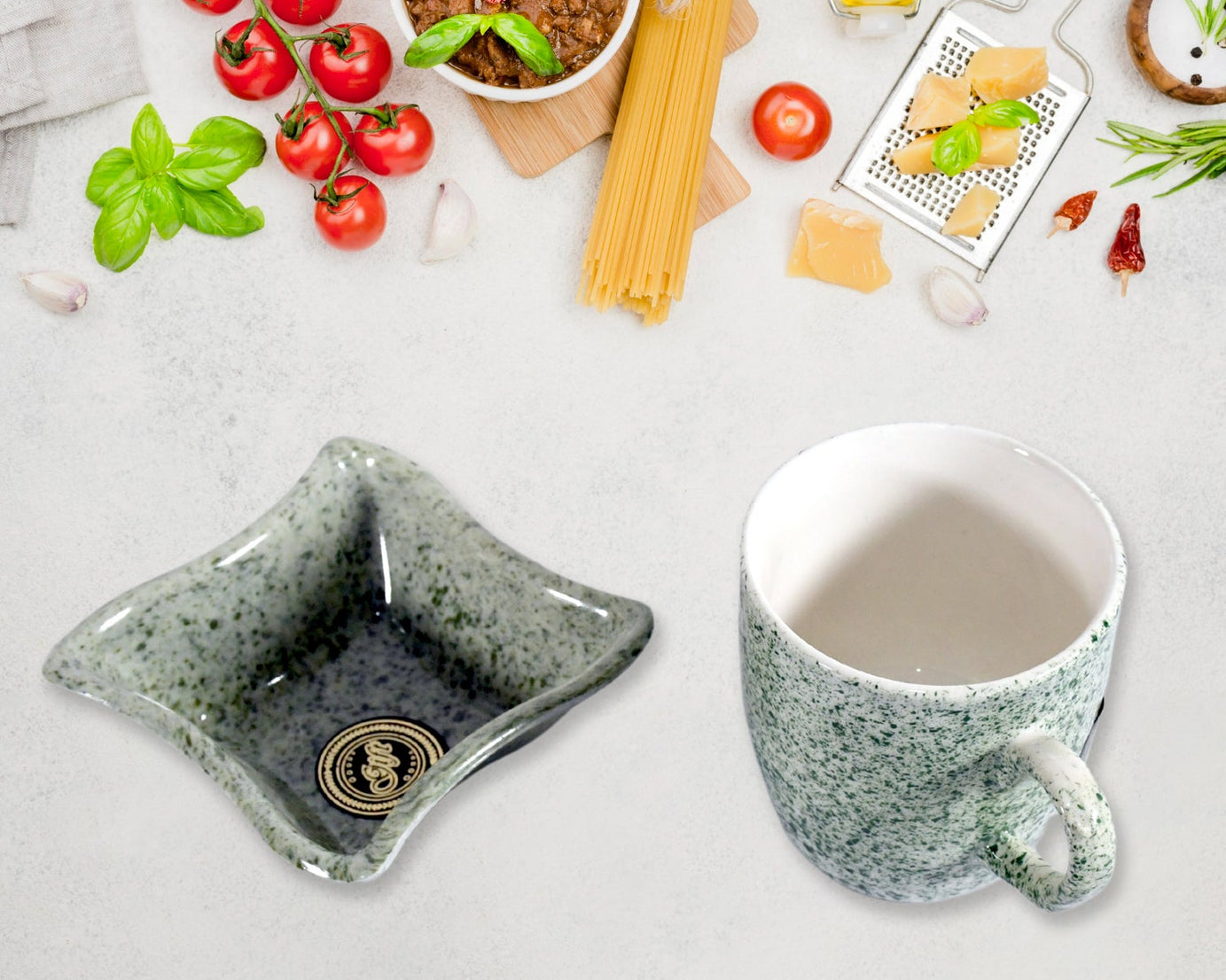 Ceramic Tea / cups / Mug Set Including Snacks / Serving Bowl Milk Cup, Coffee Cup, Tea Cup, Breakfast Cup, Drinking Mug or Outdoor for Household, Gift for Birthday, Wedding Party (4 Pcs set)