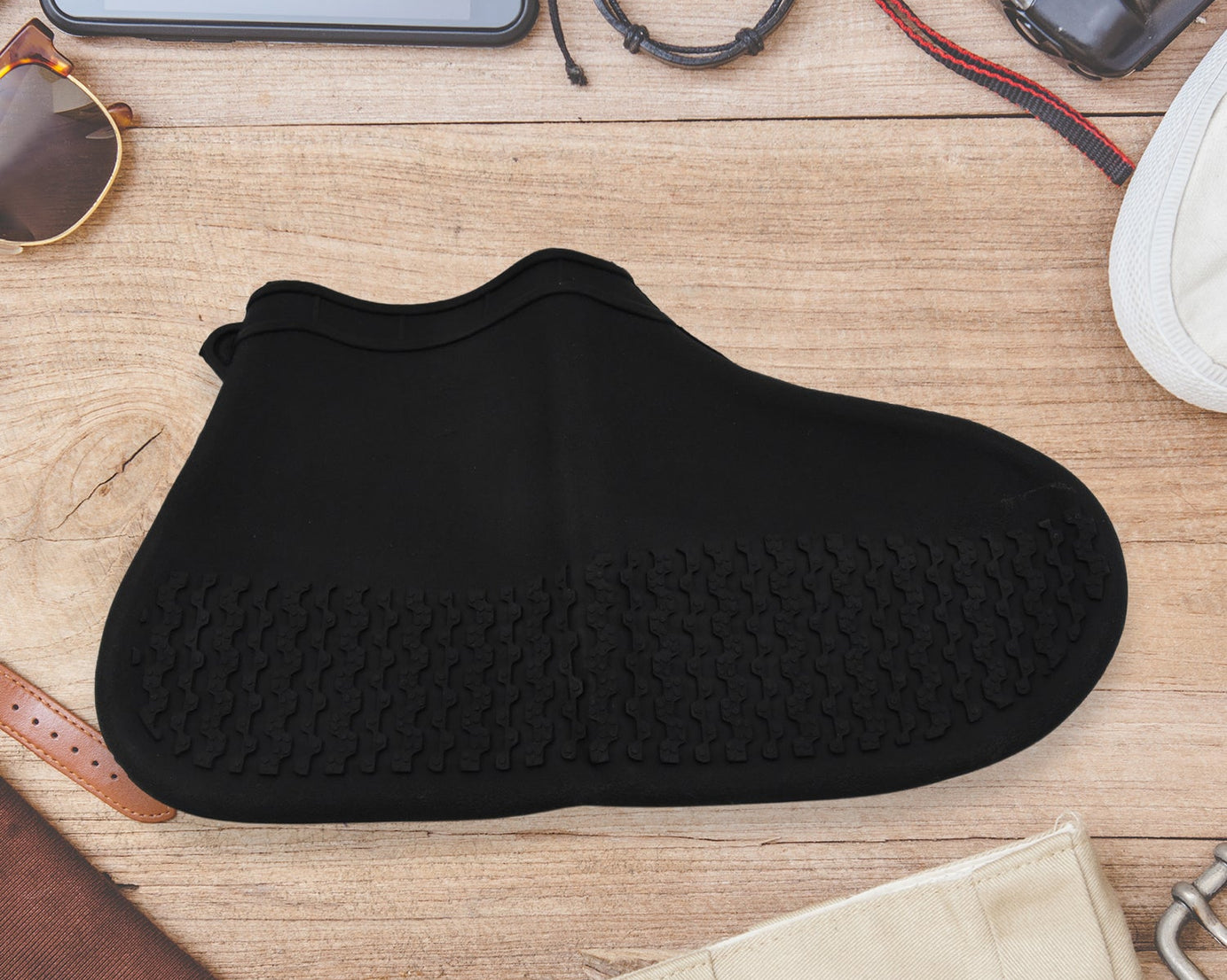 Non-Slip Silicone Rain Reusable Anti skid Waterproof Fordable Boot Shoe Cover (Small Size/ 1 Pair)