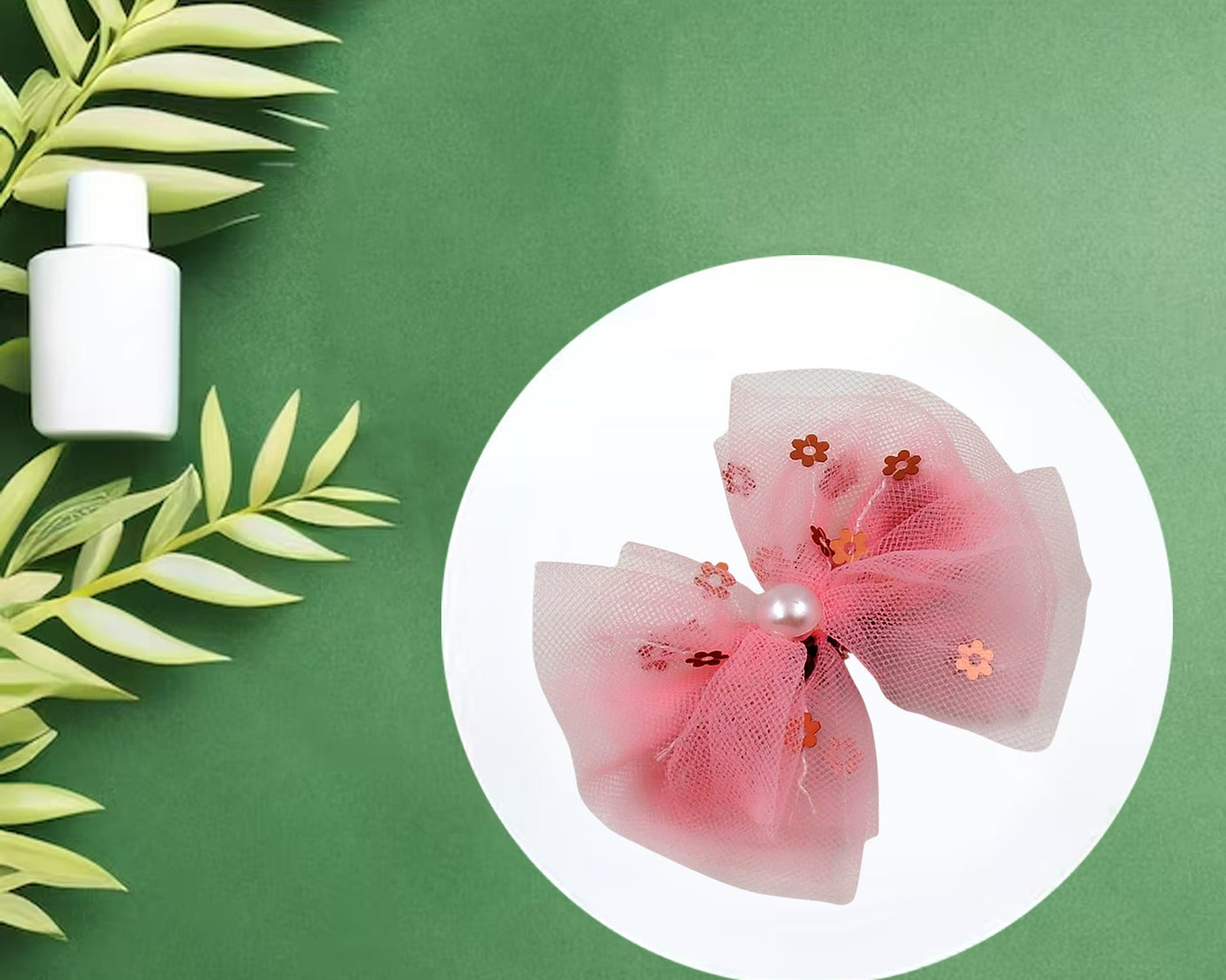 Heart-Shaped Hair Bow Knot Clip