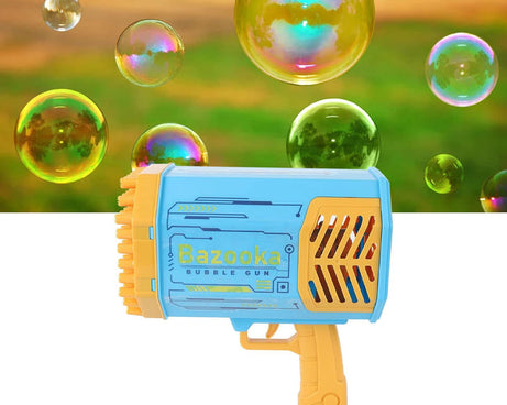 69 Holes Big Rechargeable Powerful Machine Bubble Gun Toys for Kids Adults, Bubble Makers, Big Rocket Boom Bubble Blower Best Gifts