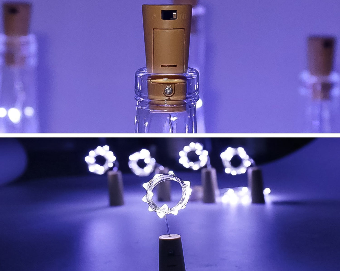Battery Operated Wine Bottle Cork String Light