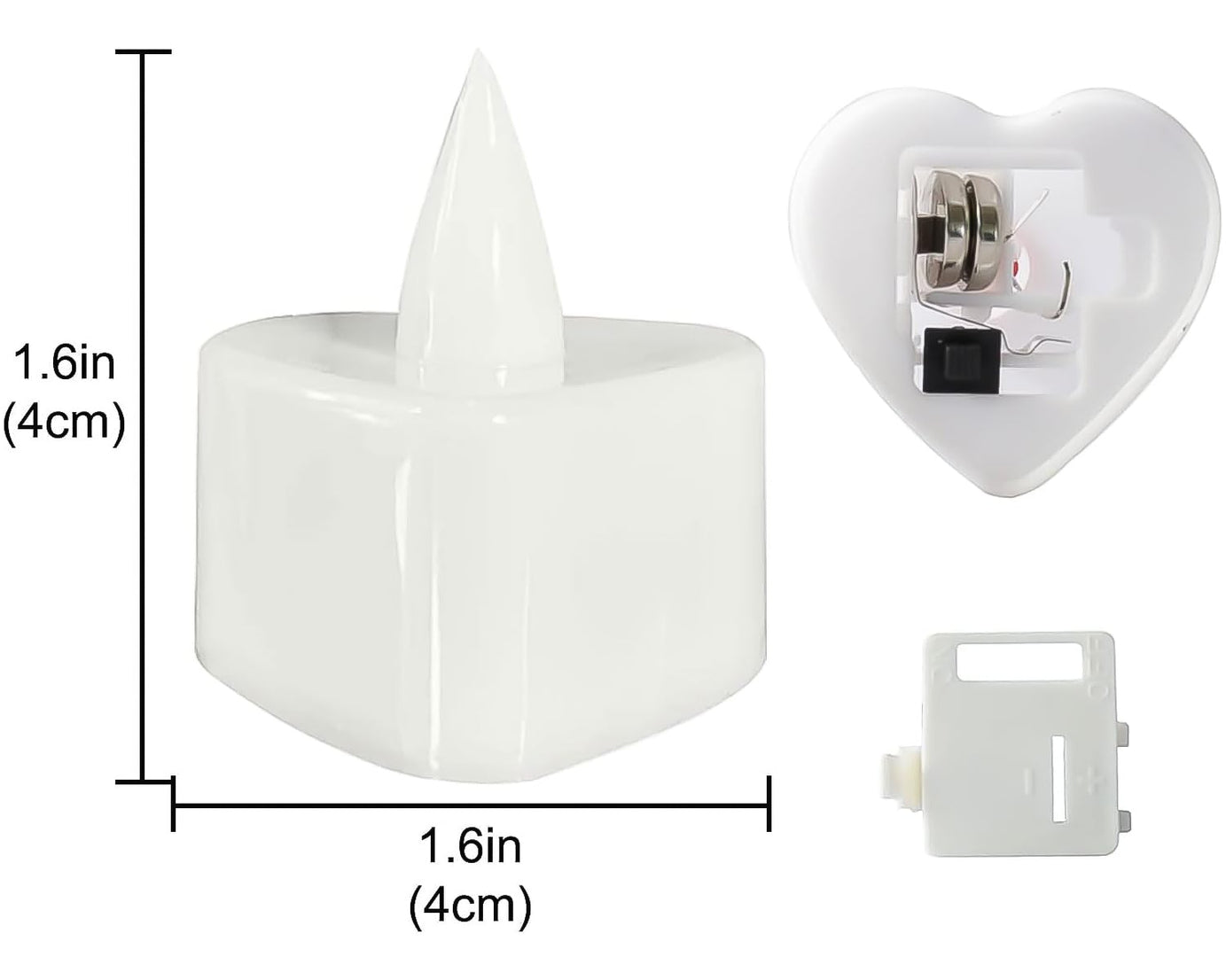 LED Tealights, Smokeless Plastic Decorative Candles (Pack Of 1 / Multicolor)