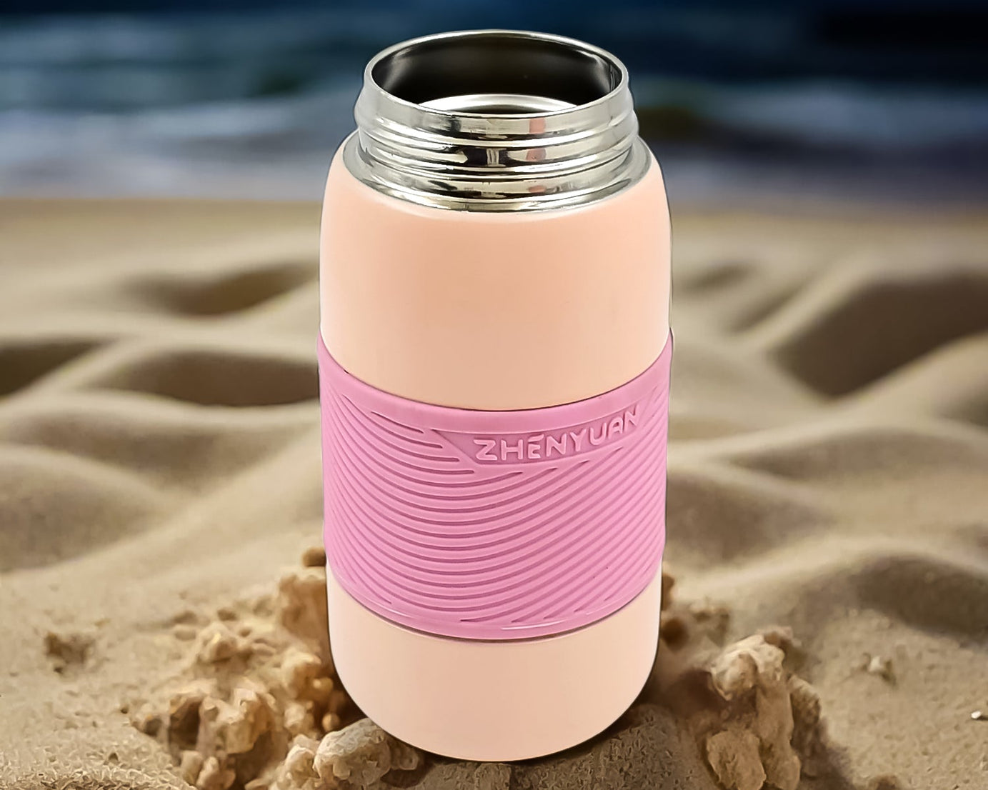 Insulated Stainless Steel Bottle With Rubber Grip (420 ML)
