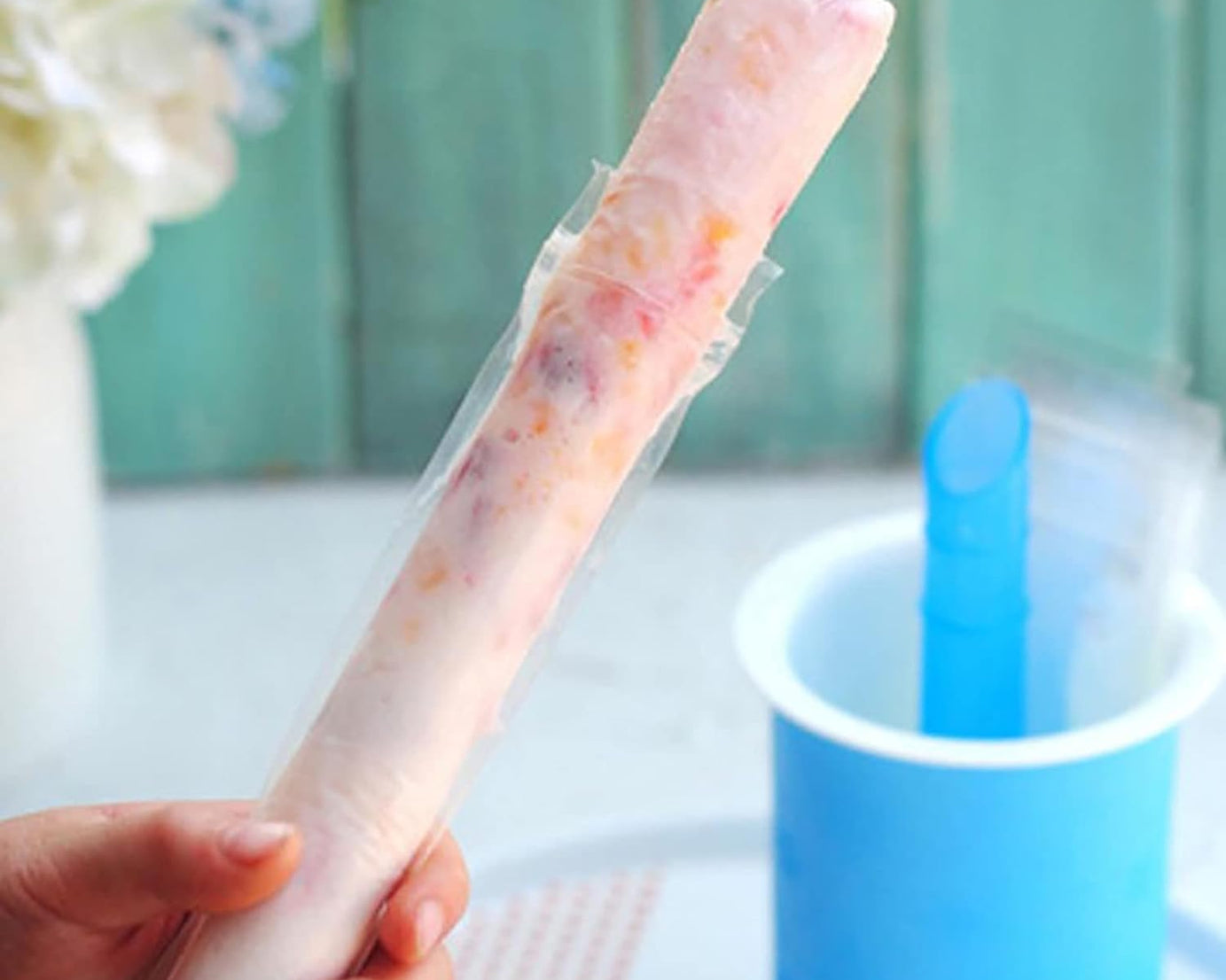 Homemade Popsicle Maker Manual Ice Cream Machine With Approx 20 Pcs Packing Bag Popsicle Mold Convenient Maker Manual Ice Cream Machine For Kids Adults DIY, Reusable