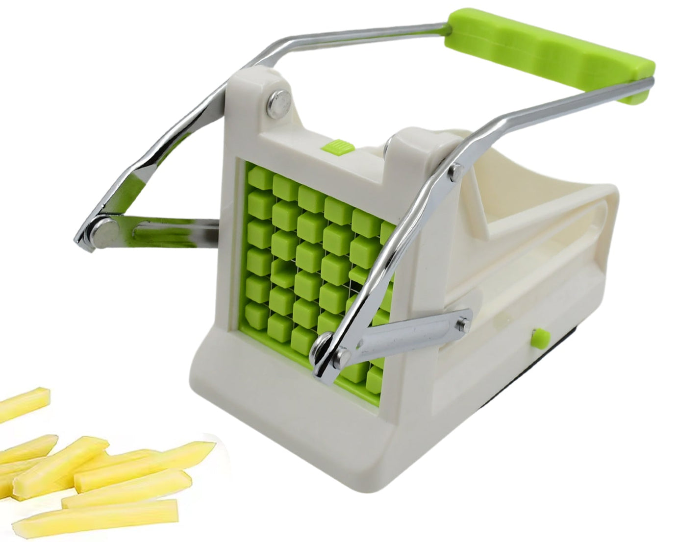 French Fry Cutter, Great with Vegetables, Potato Fries Cutter Professional Vegetable Cutter Stainless Steel Cutter Potato, Onions, Carrots, Cucumbers, Fruits Potato Cutter (1 pc)