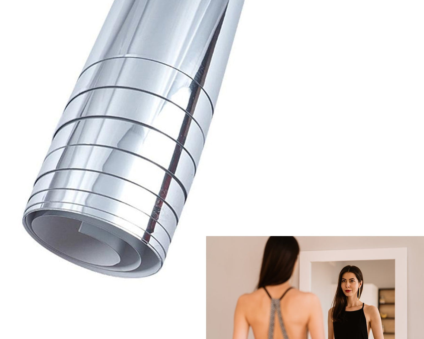 Bedroom wall mirror stickers