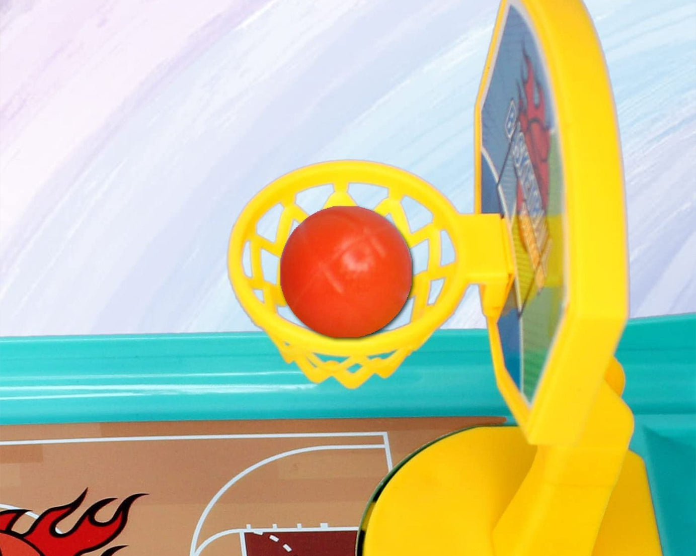 Mini Table Top Finger Basketball Game for Kids - Desktop Game for Kids & Adults, Basketball Finger Bowling Game, Fun Indoor Finger Bowling Game for Boys & Girls, Family Board Game