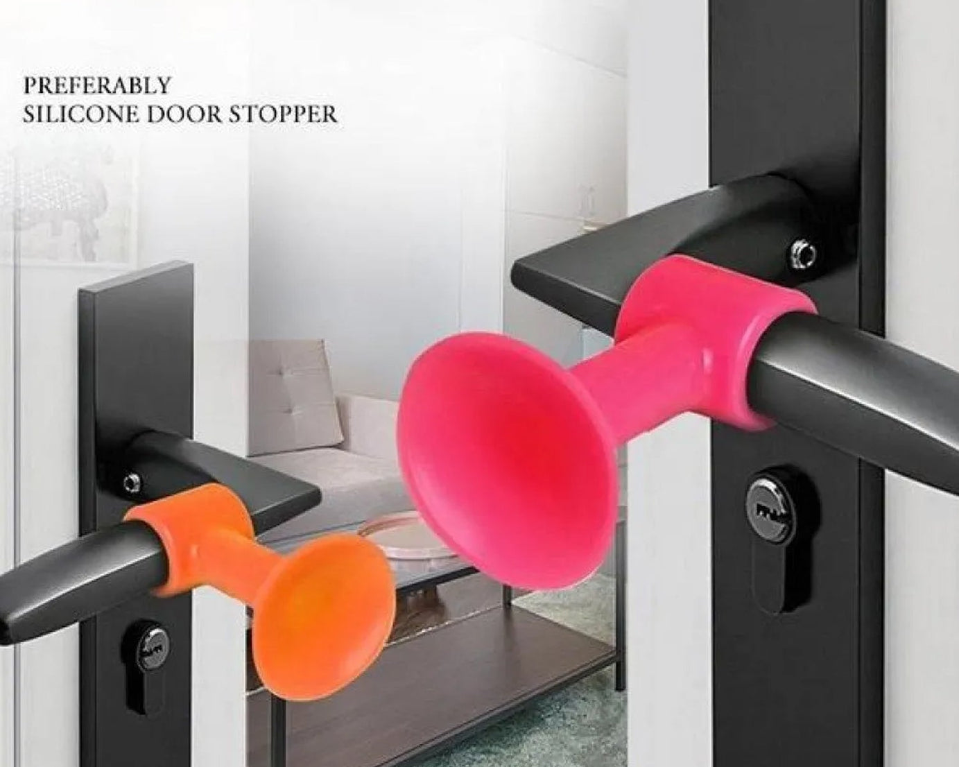 Silicone door handle crash pad, anti-collision mini stopper.
