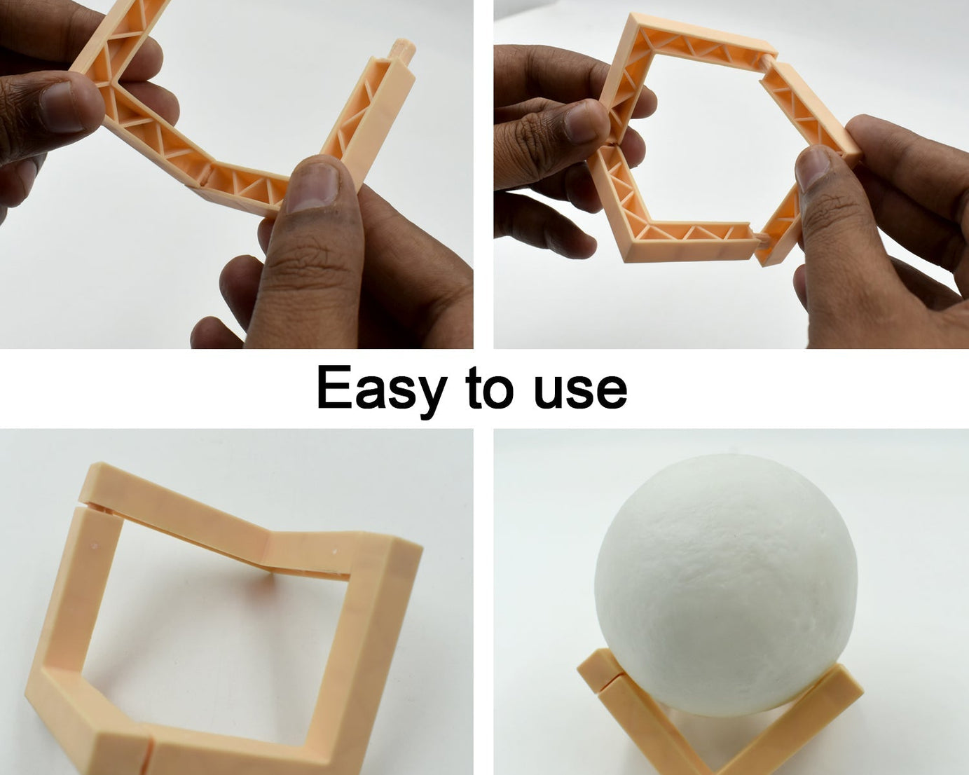 Touch control 3D moon lamp for adjustable lighting