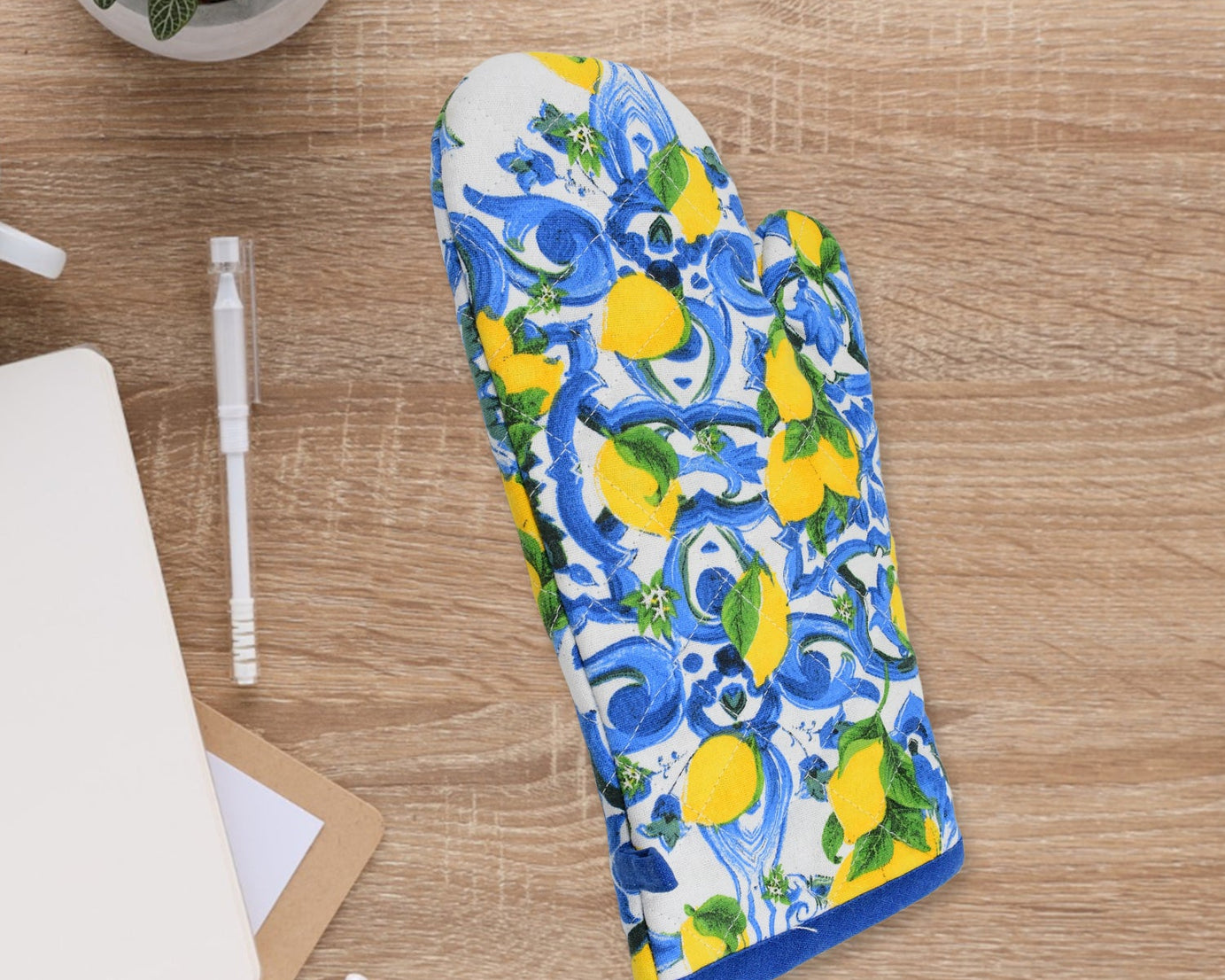 Lemon Oven Mitts Gloves (1 Pc / Big)