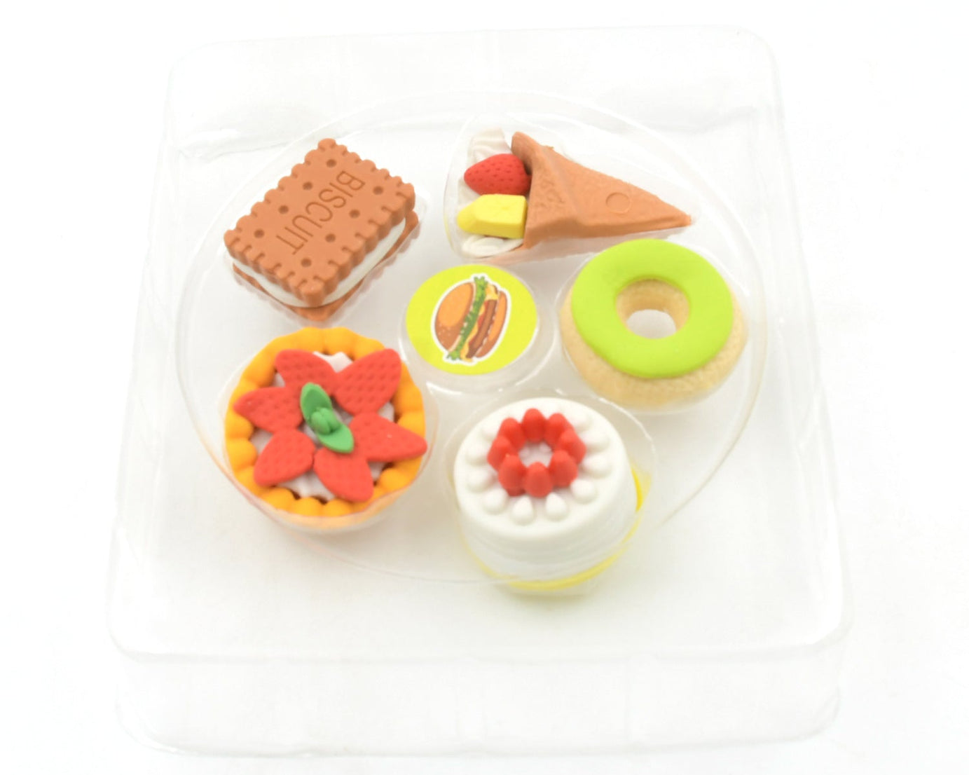 3D Fast Food Fancy & Stylish Colorful Erasers, Mini Eraser Creative Cute Novelty Eraser for Children Different Designs Eraser Set for Return Gift, Birthday Party, School Prize, Fast Food Set Eraser ( 5 pc Set )