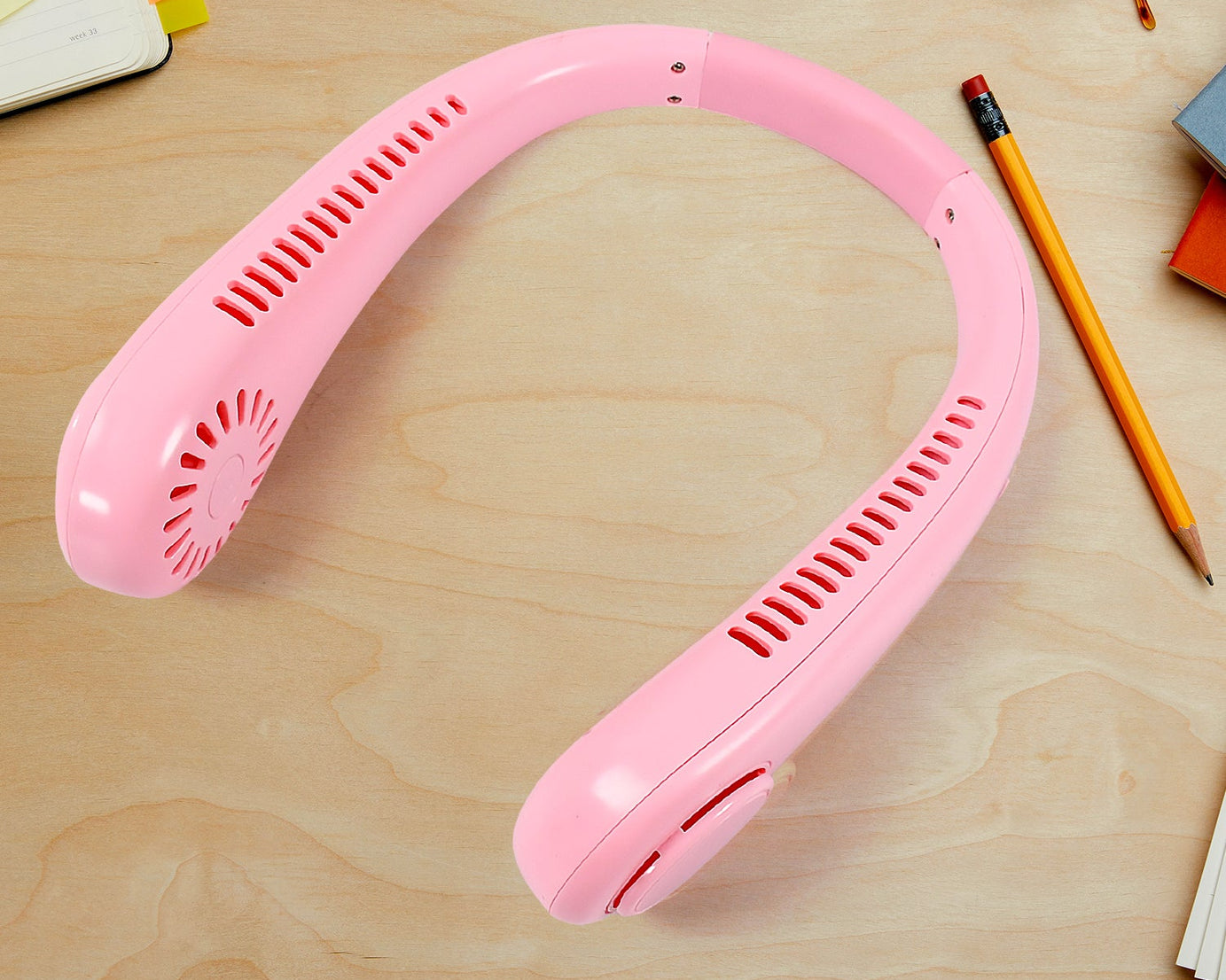 Portable Neck Fan: Holiday Hands Free Bladeless Neck Fan, 360° Cooling Hanging Fan, USB Rechargeable Personal Neck Fan, Wearable Neck Fan Suitable for Traveling