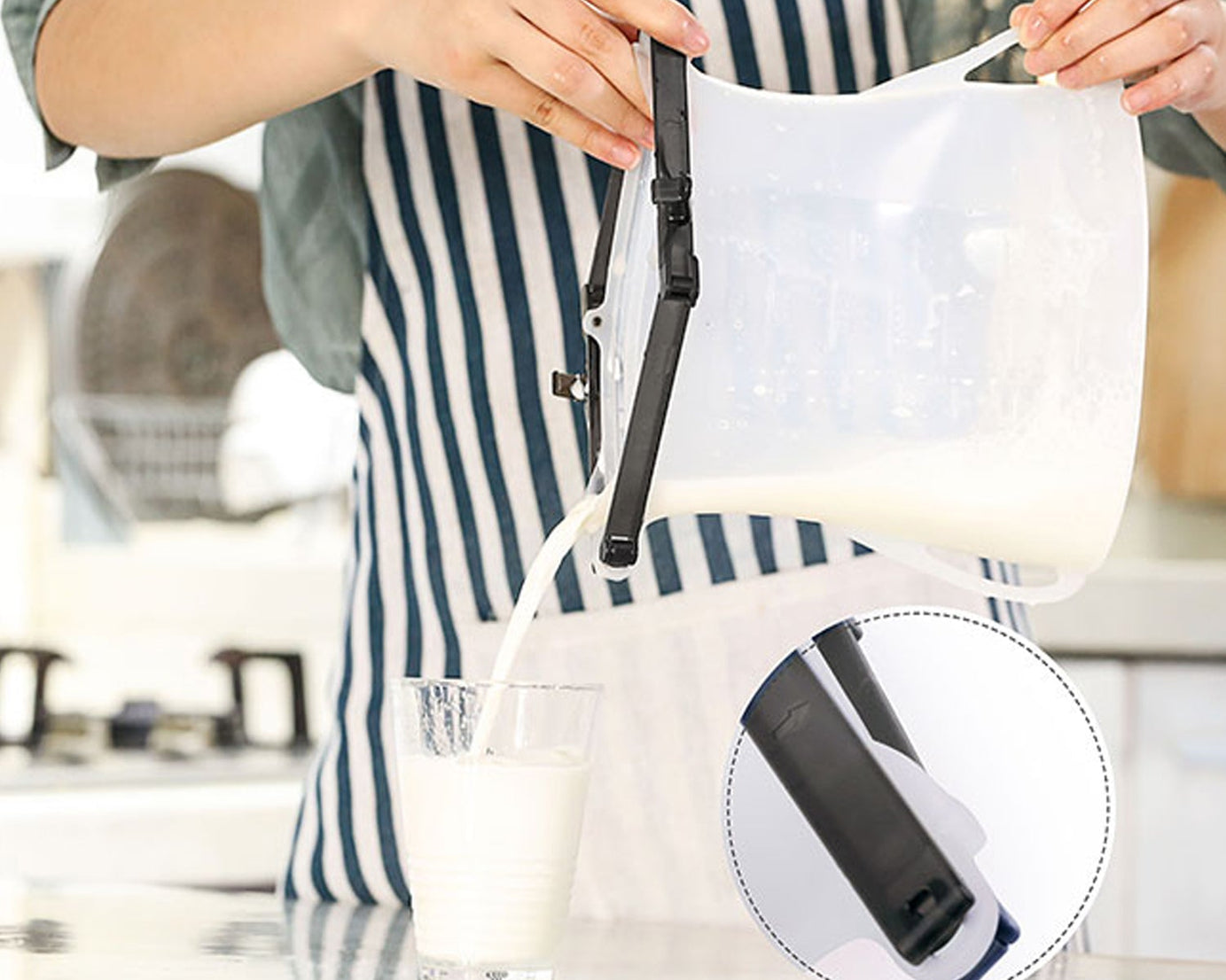 Eco-Friendly Food Storage: Reusable Silicone Bags (3-Pack) - Leakproof & Safe