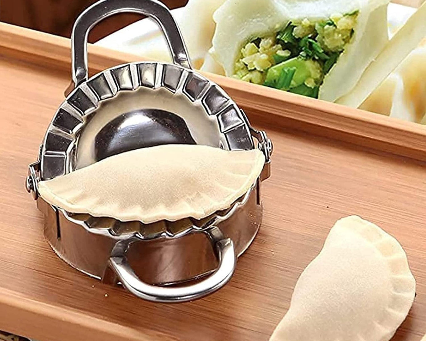 Stainless steel dumpling maker
