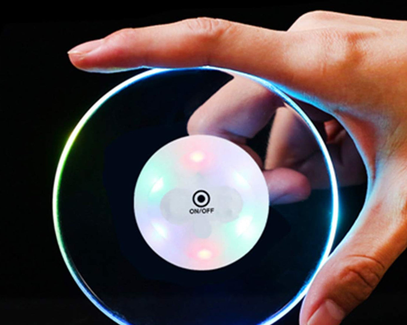 Round Ultra-Thin LED Drink Coaster