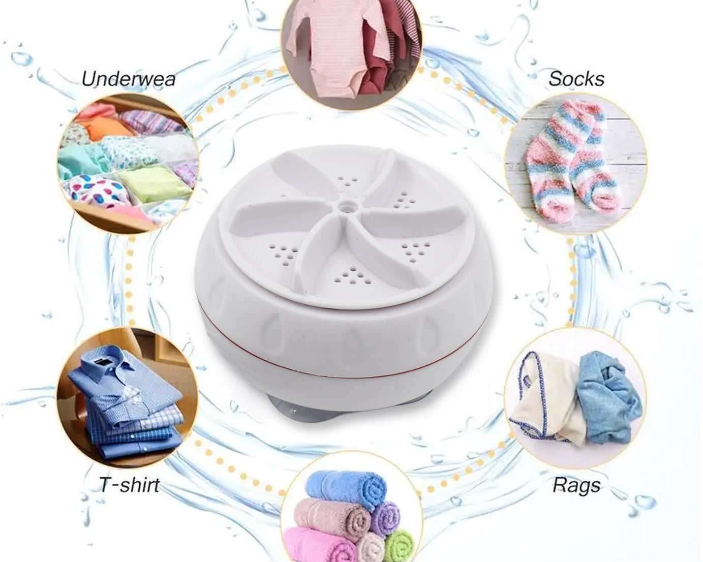 6152 USB turbine wash used while washing cloths in all kinds of places mostly household bathrooms.