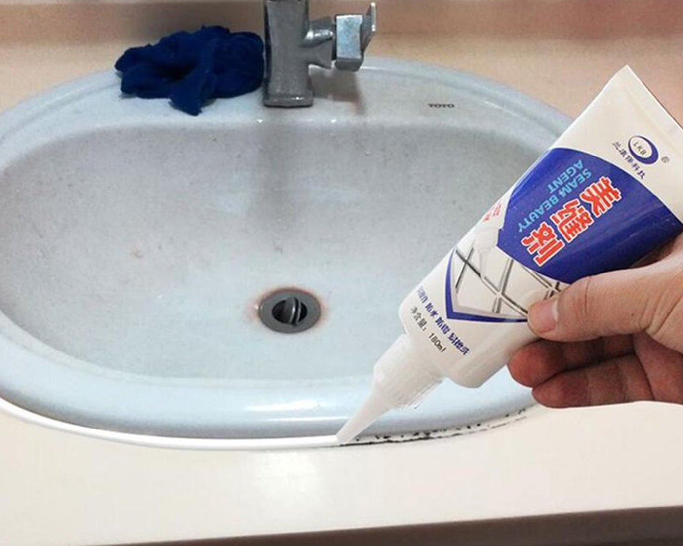 Waterproof Tile Gap / Crack / Grout Filler Water-Resistant Silicone Sealant for DIY Home Sink Gaps / Tiles Gaps / Grouts Repair Filler Tube For Home, Office, Bathroom, Toilets, Kitchen (180 Ml)