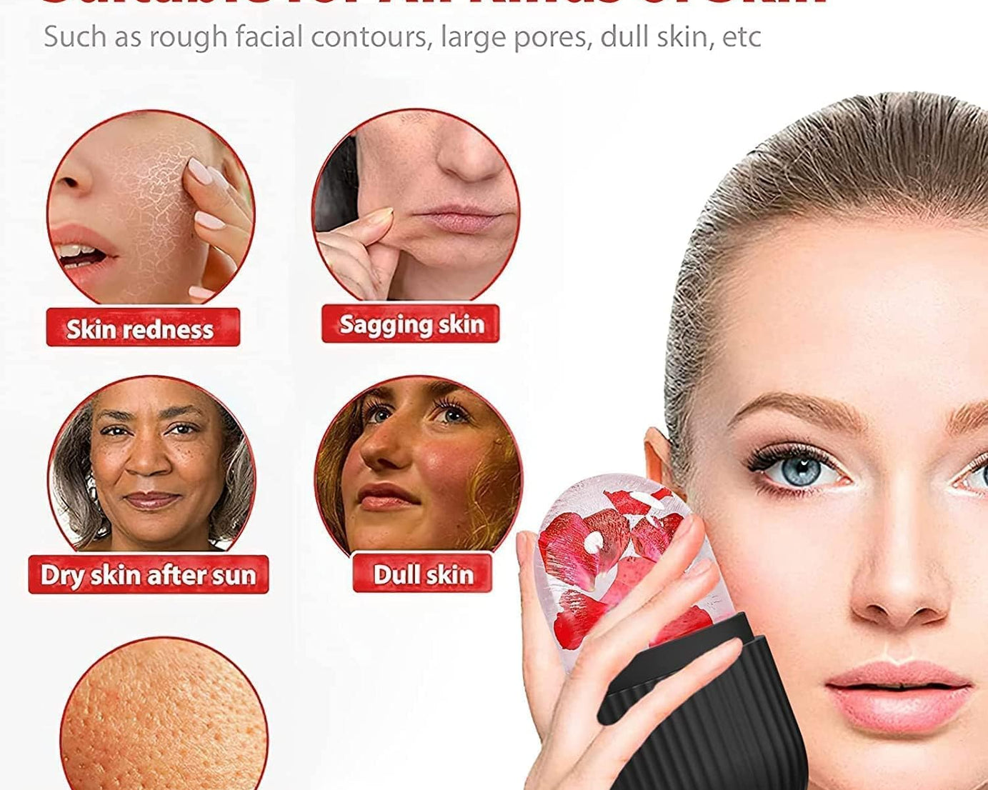 Under eye puffiness treatment roller