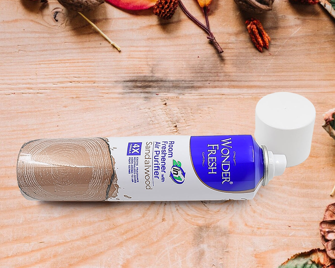 Fresh Air Freshener Spray, Sandalwood Fragrance | Long Lasting Fragrance for Home & Office (Mix Fragrance /  125 Gm)