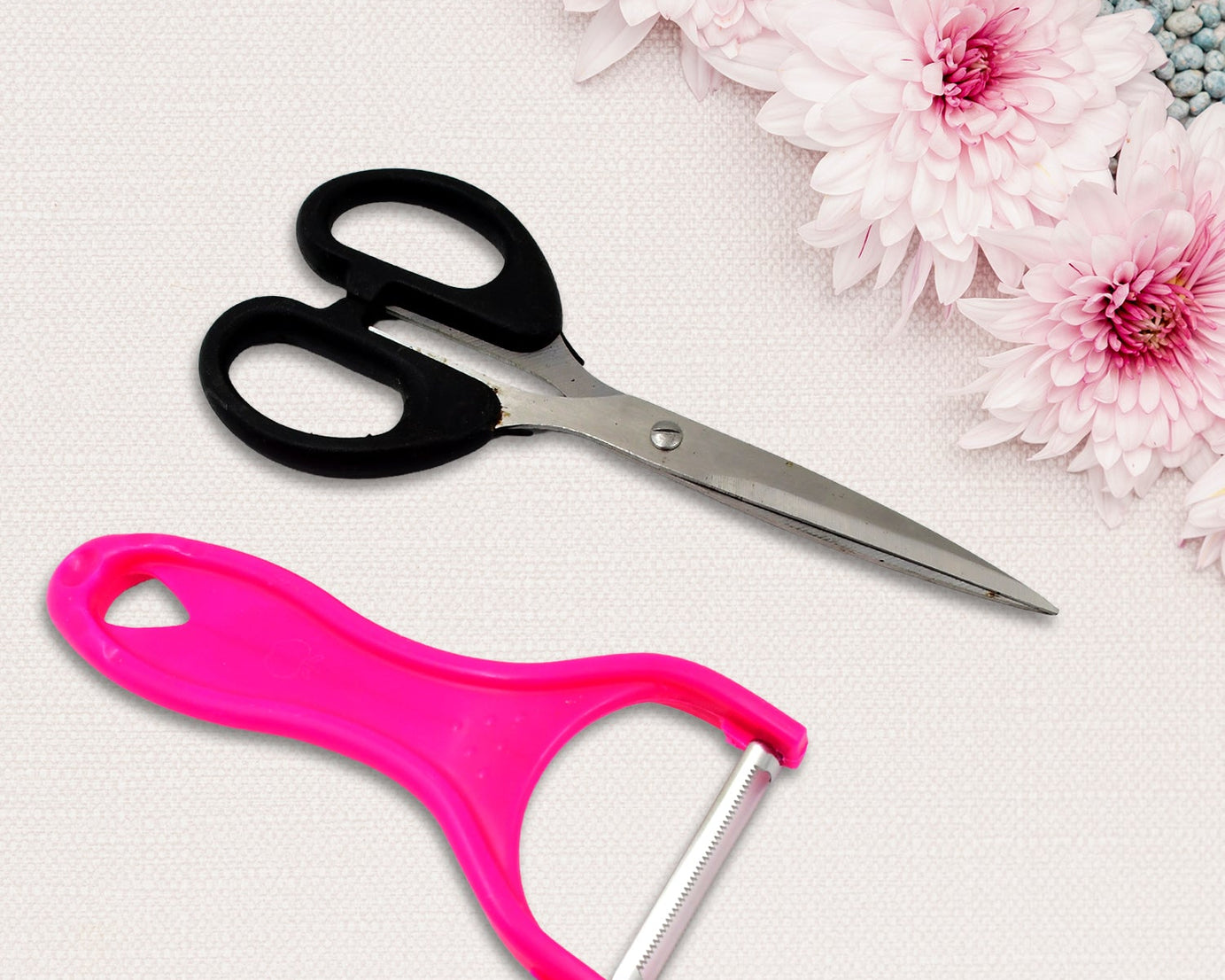 Stainless Steel Kitchen Scissors & Peeler
