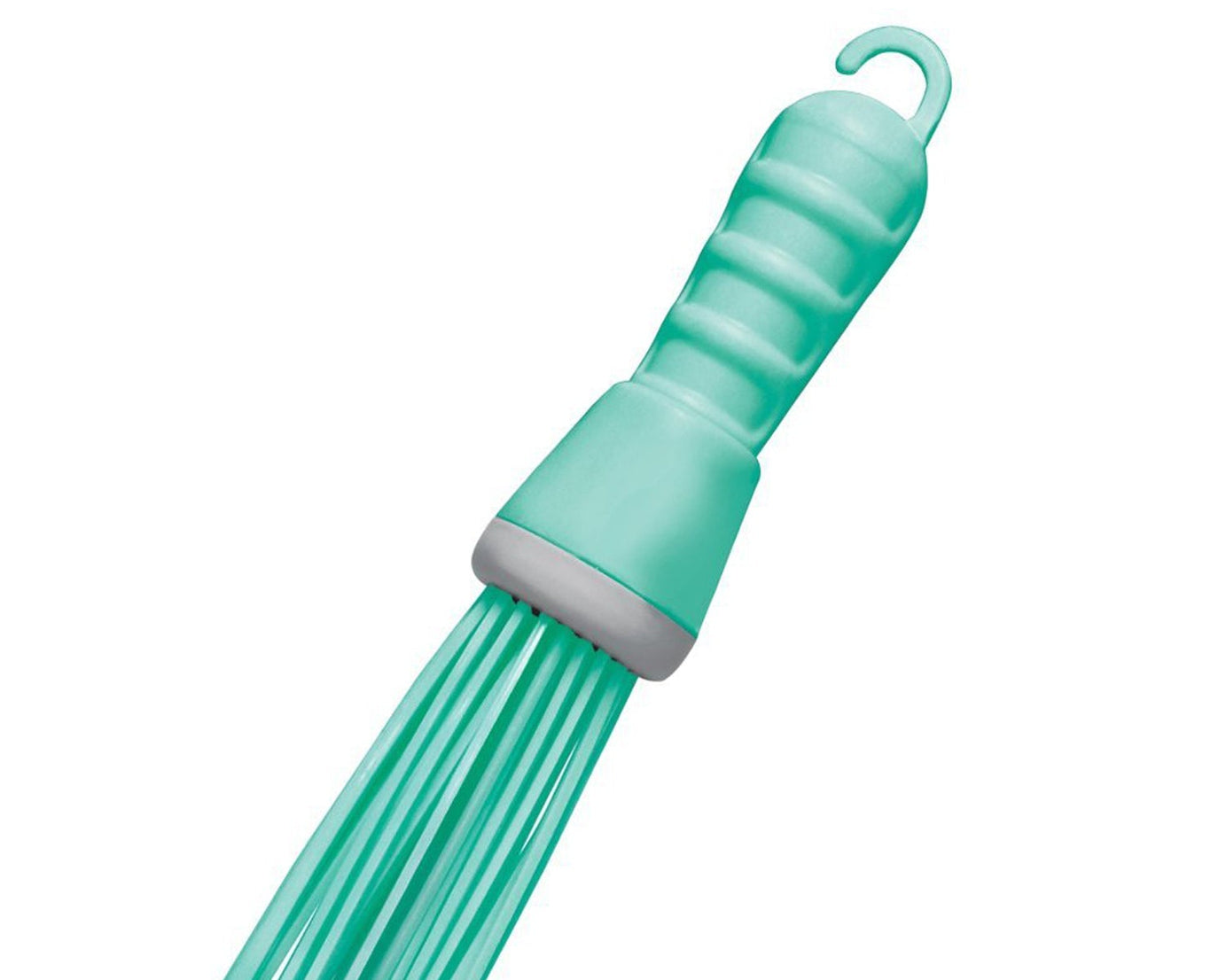 Broom with hard bristles for effective floor scrubbing