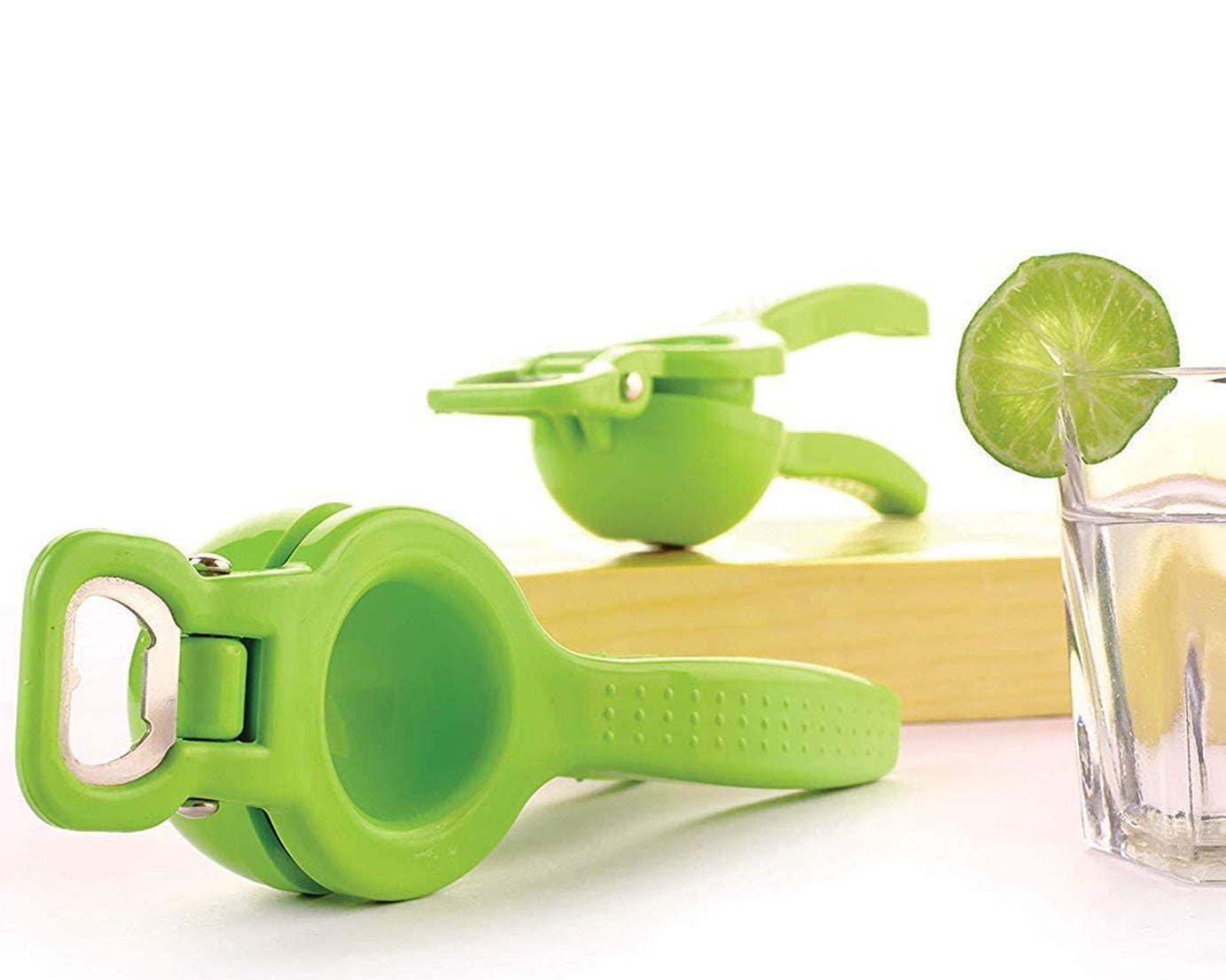 Kitchen 2 in 1 Unbreakable Lemon Squeezer and Bottle Opener (1 Pc)
