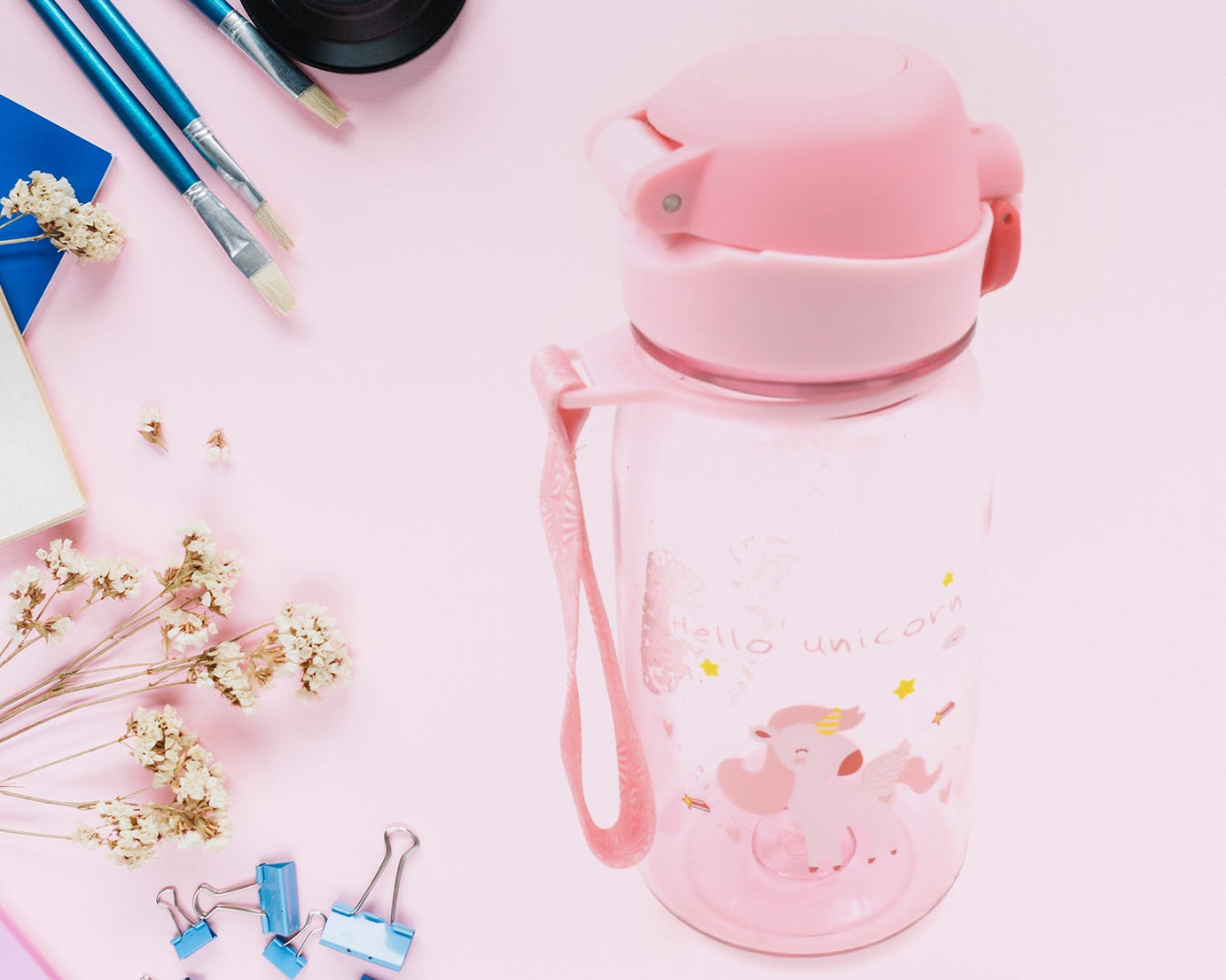 12557 400ML Capacity Plastic Water Bottle Animal Printed  | Office Bottle | Gym Bottle | Home | Kitchen | Leakproof and BPA Free Drinks Bottle | Water Drink Juice Bottle BPA Free Leak-Free Lightweight ( 400 ML )
