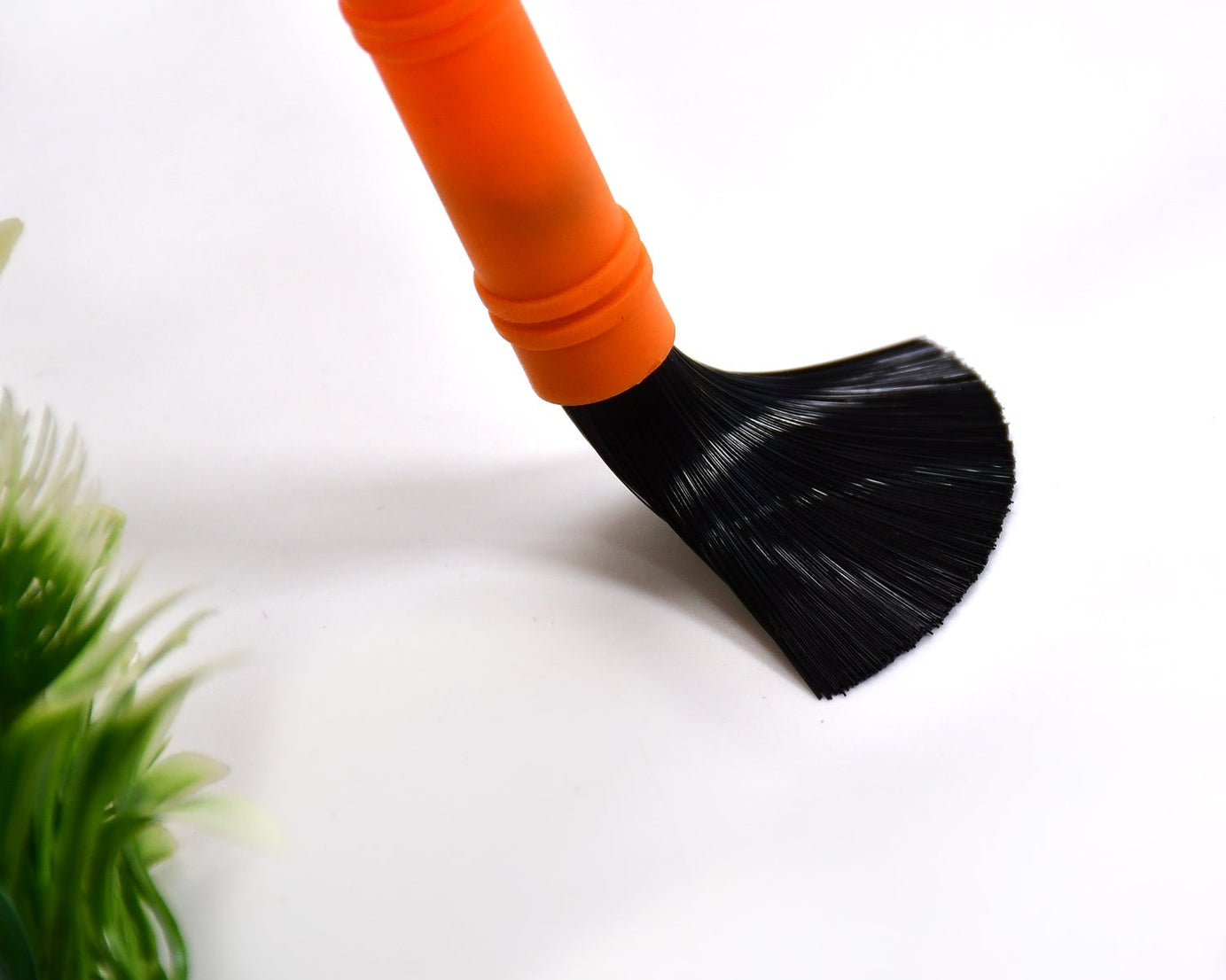 Painting brushes with multicolor bristles.