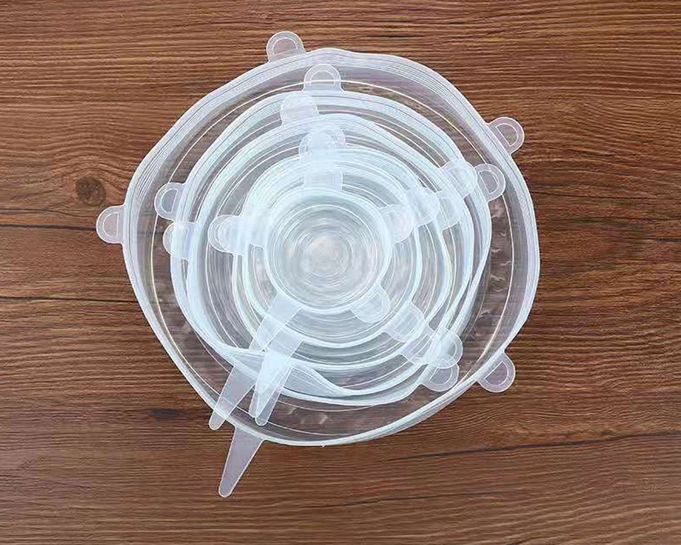 Silicone Stretch Lids, Food Cover For Freezer Microwave Oven Dishwasher Safe Fresh-Keeping Flexible Covers for Utensils, Dishes, Plates Jars, Cans, Mugs, Bowl Covers Food Safety Seal Lids (6 Pcs Set /95 Gm )