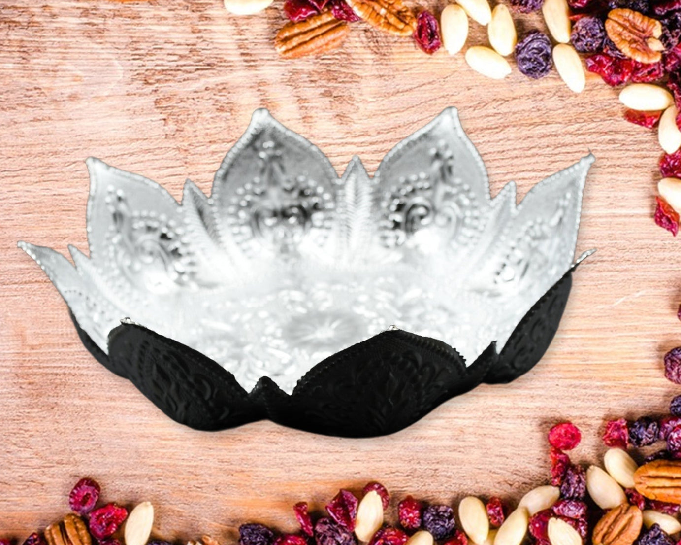 DECORATIVE MUKHWAS SERVING TRAY SERVING MUKHWAS PLATE FANCY CANDY TRAY DRY FRUIT SERVING TRAY (1 Pc )