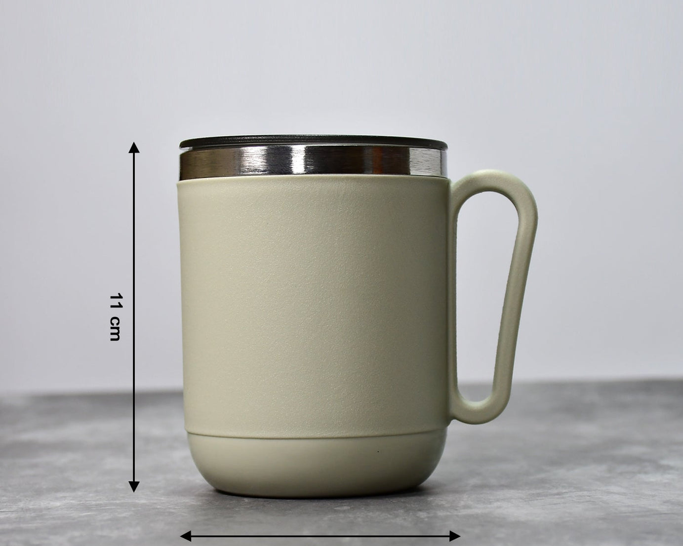 400ml stainless steel coffee mug with heat-resistant lid