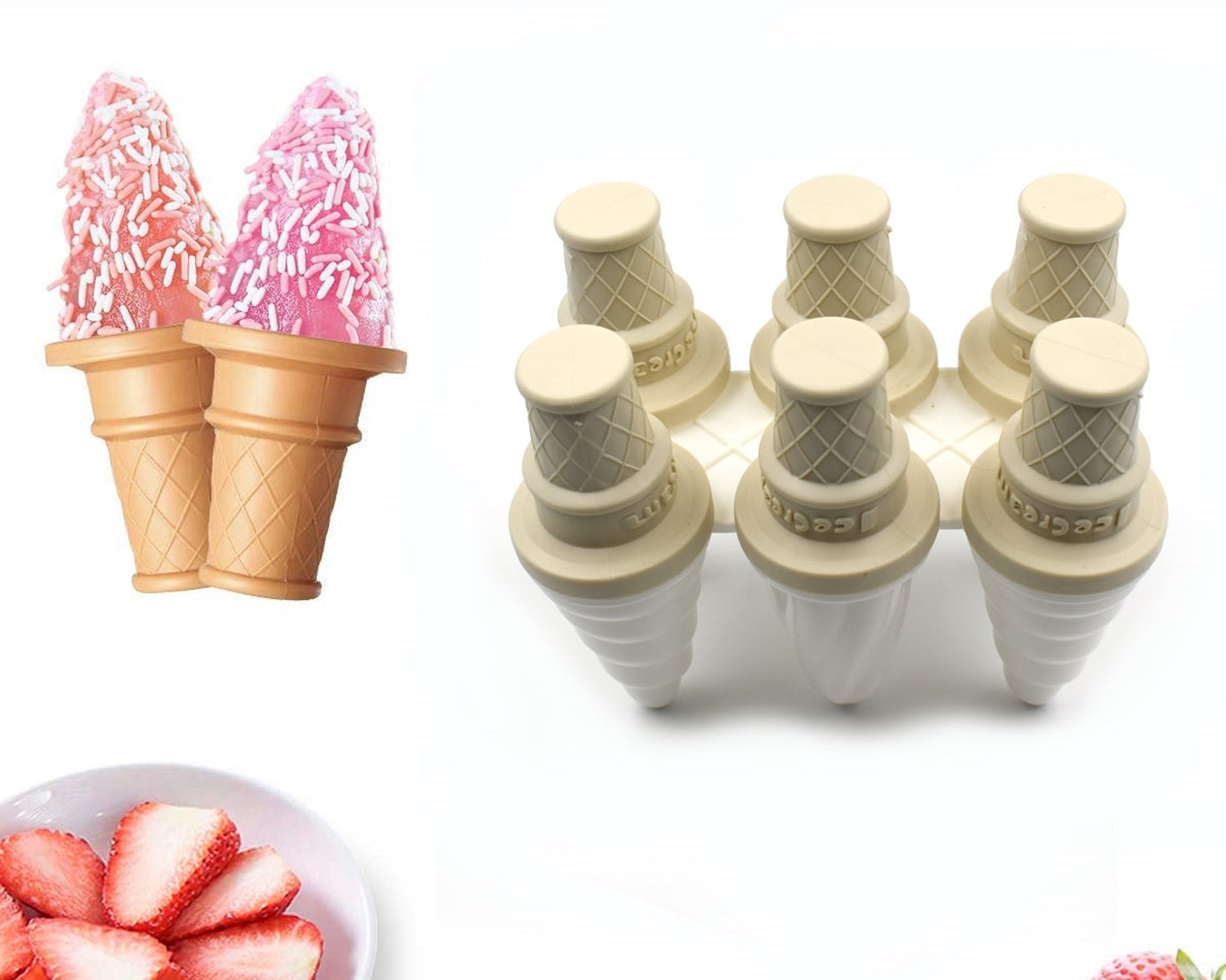6 Pc ice candy maker Ice Cream Mold used for making ice-creams in all kinds of places including restaurants and ice-cream parlours etc.