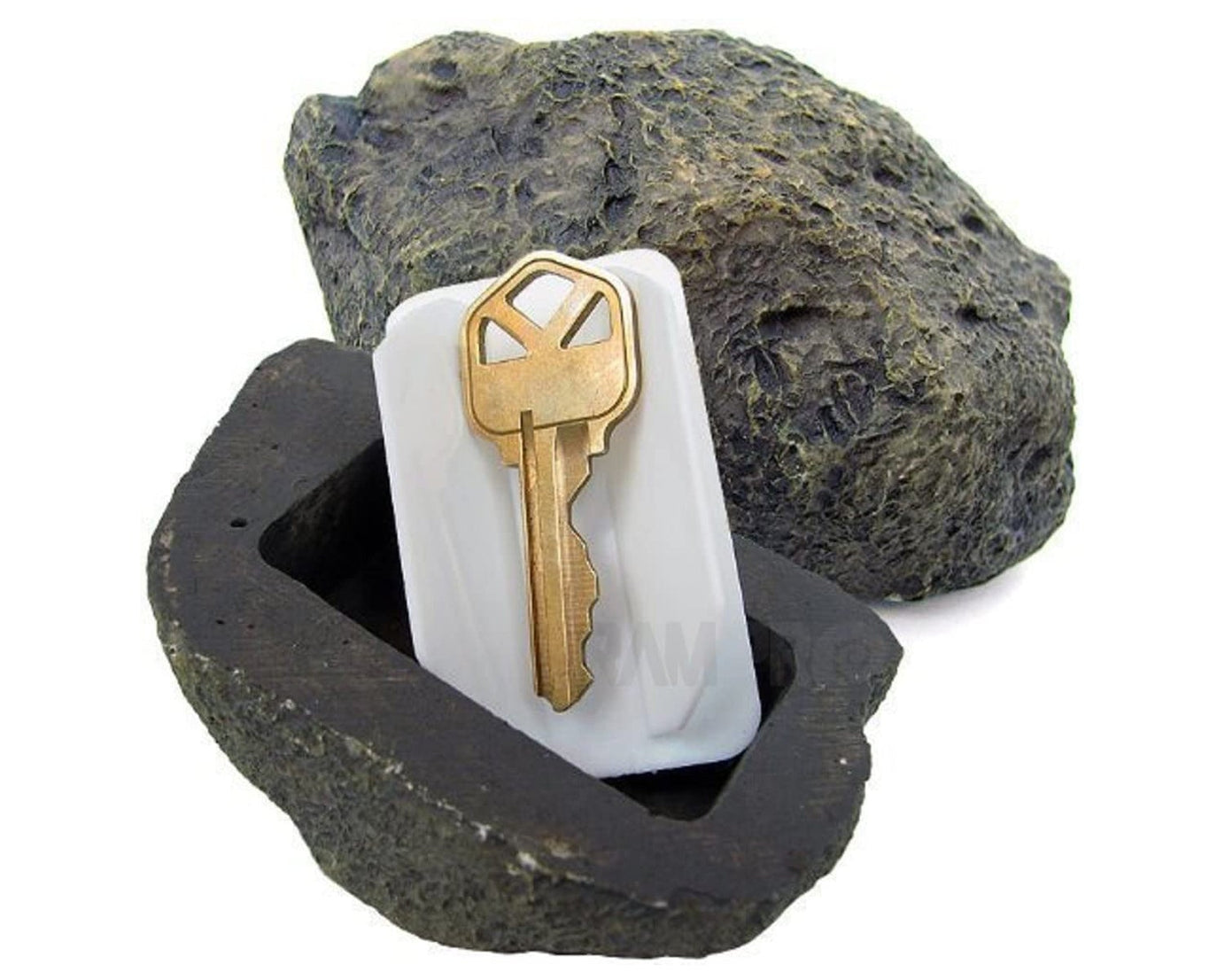 8744 Hide a Key Outside Rock Looks Like a Real Rock - Weatherproof Rock Key Perfect for Emergencies - Fake Rock Key Hider Outside Decorative (1 Pc)