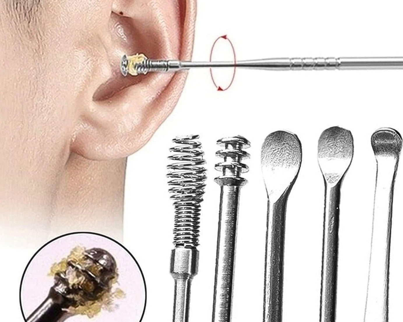 Small 6 Pcs Earwax Removal Kit