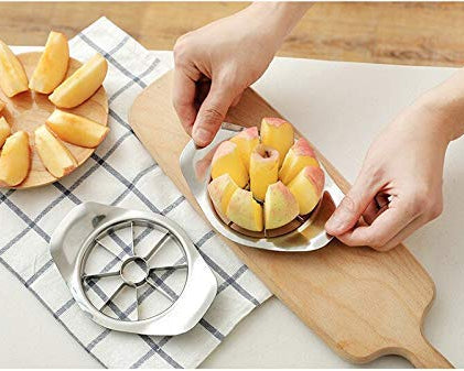 Apple slicer with 8 sharp blades for quick cutting