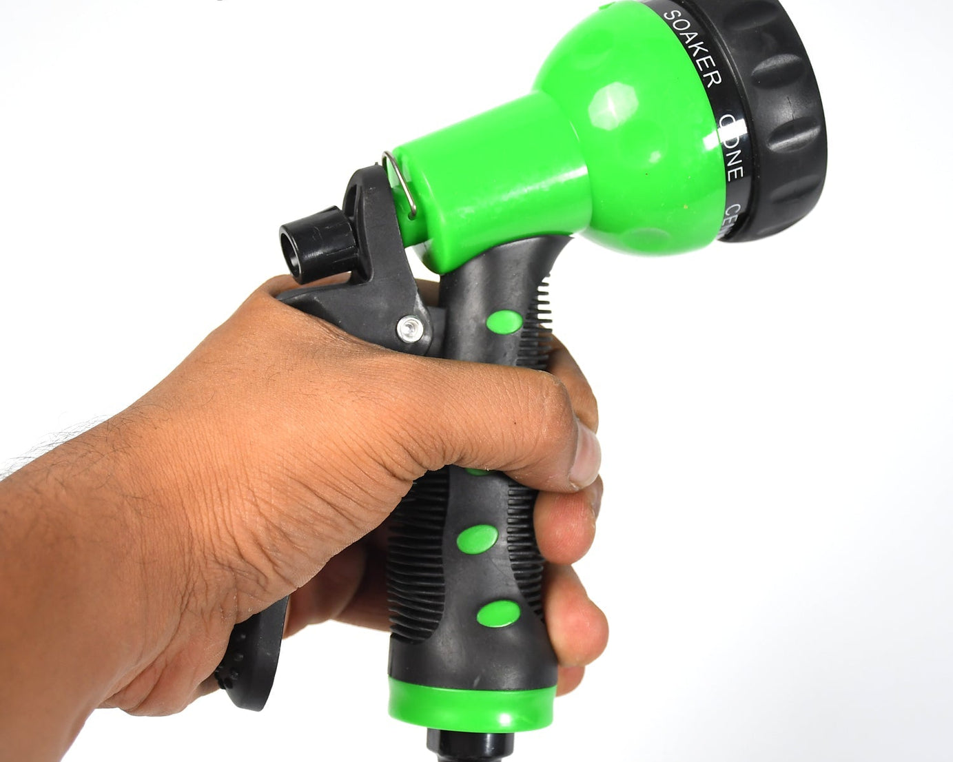Heavy-duty hose nozzle with adjustable settings