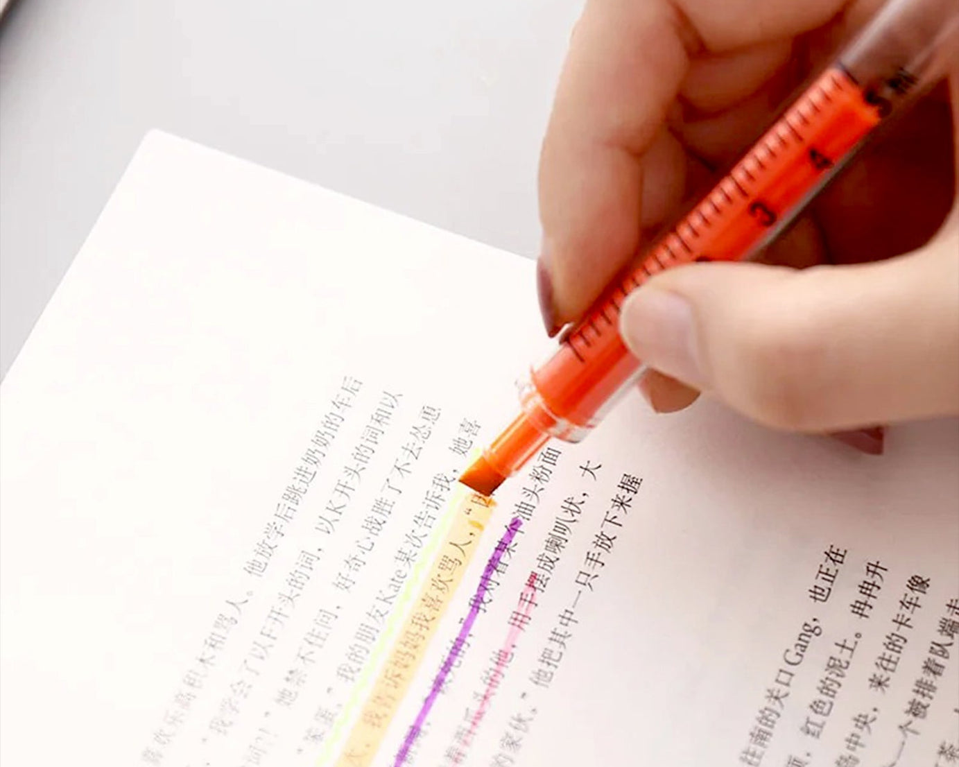 Creative Highlighter Pens Fluorescent Marker For Kids, watercolor highlighter marker pen, Perfect for Bible Study, Classroom and office for Children and Students (1 Pc)