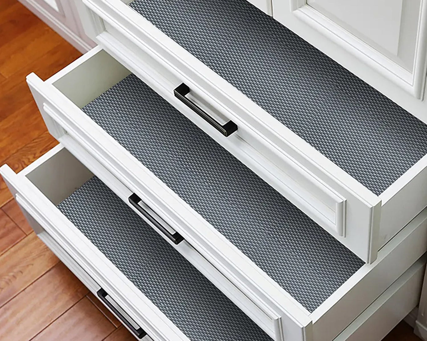 4103 Multipurpose Anti-Slip Bathroom Kitchen Cabinet Drawer Shelf Mat Liner Sheets Roll, Fridge Mat, Table Mat Anti-Slip Super Strong Placement Mat for Fridge, Bathroom, Kitchen, Drawer, Shelf Liner (45cmx5m)