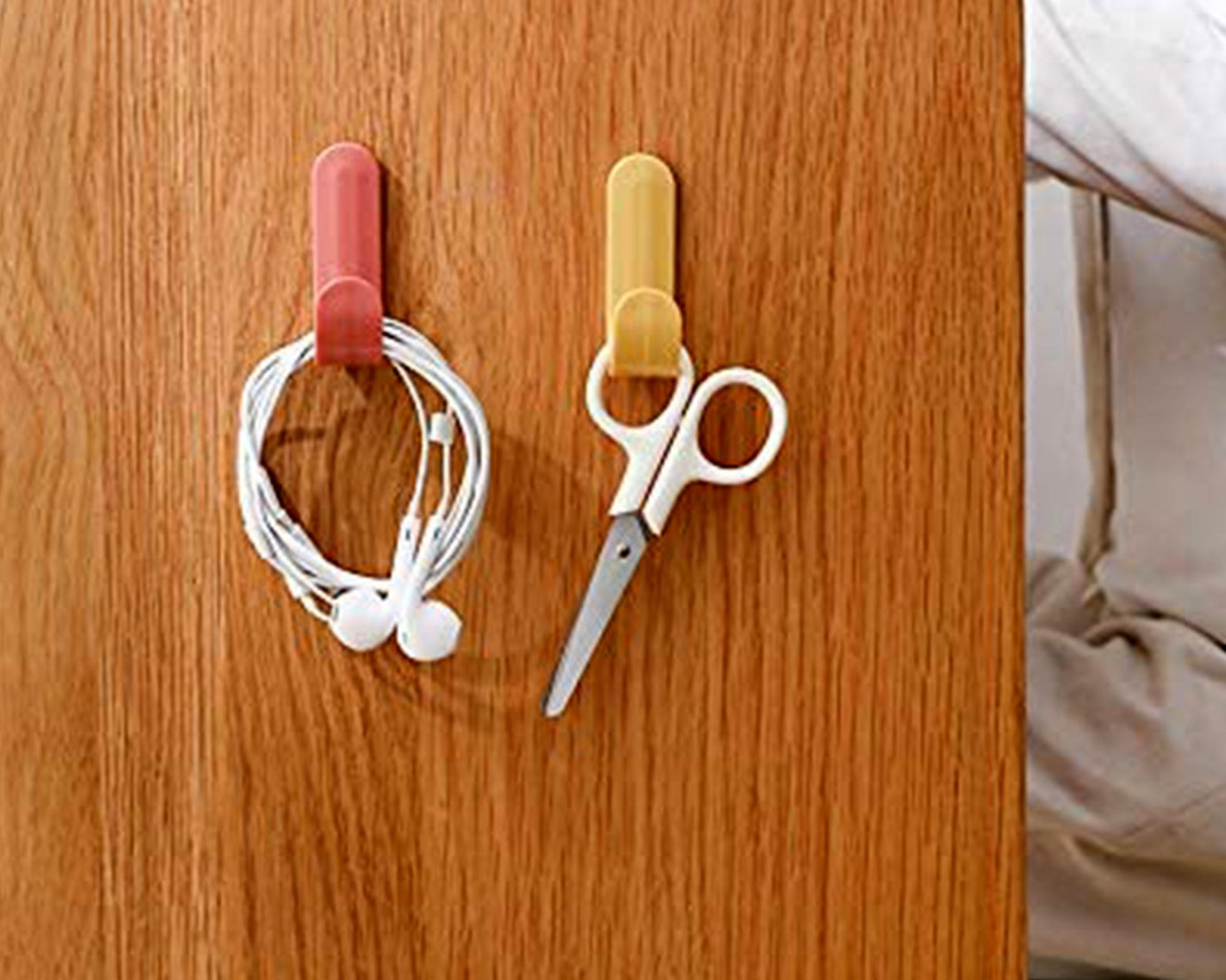 4351 Self Adhesive Wall Hooks Waterproof Adhesive Sticky Round Hooks | Hanging Capacity 1 KG Max | Multipurpose Home Storage (20 Pcs Set)