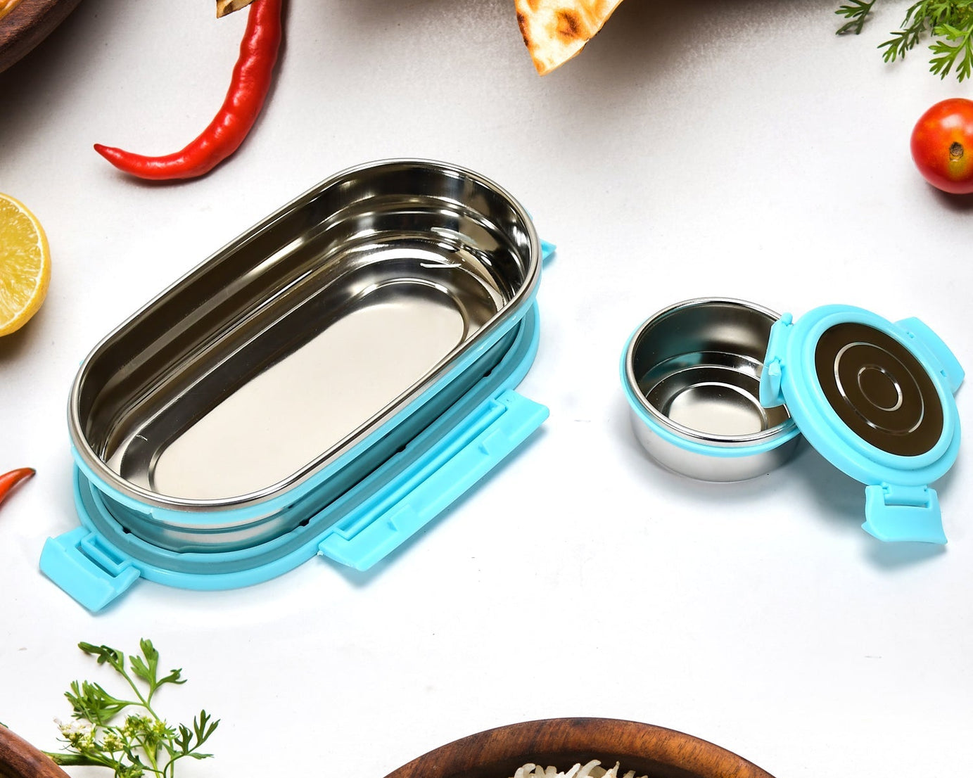 Stainless steel lunch box set