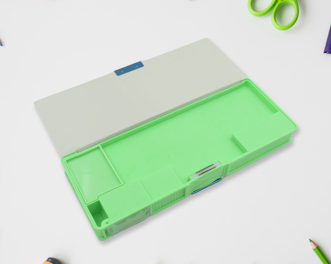 Multipurpose Compass Box (2 Compartments): Cartoon Pencil Case for Kids