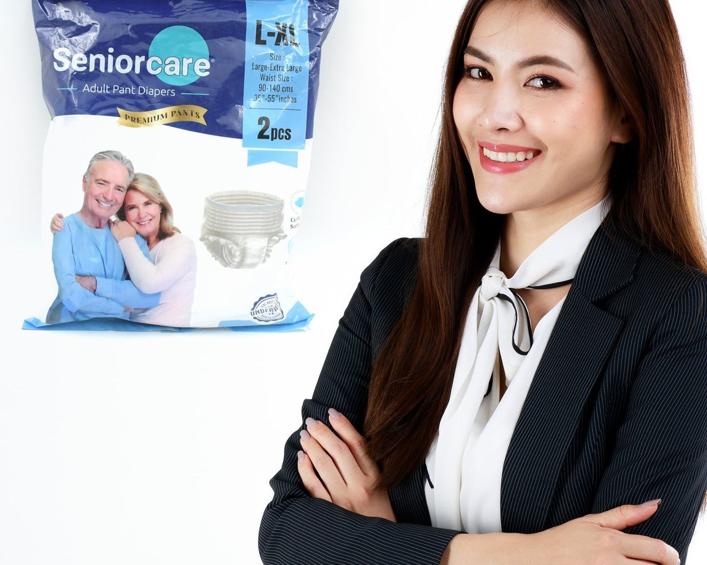 Senior Care Essentials: Large-XL Adult Diaper Pants (Waist 90-140cm)