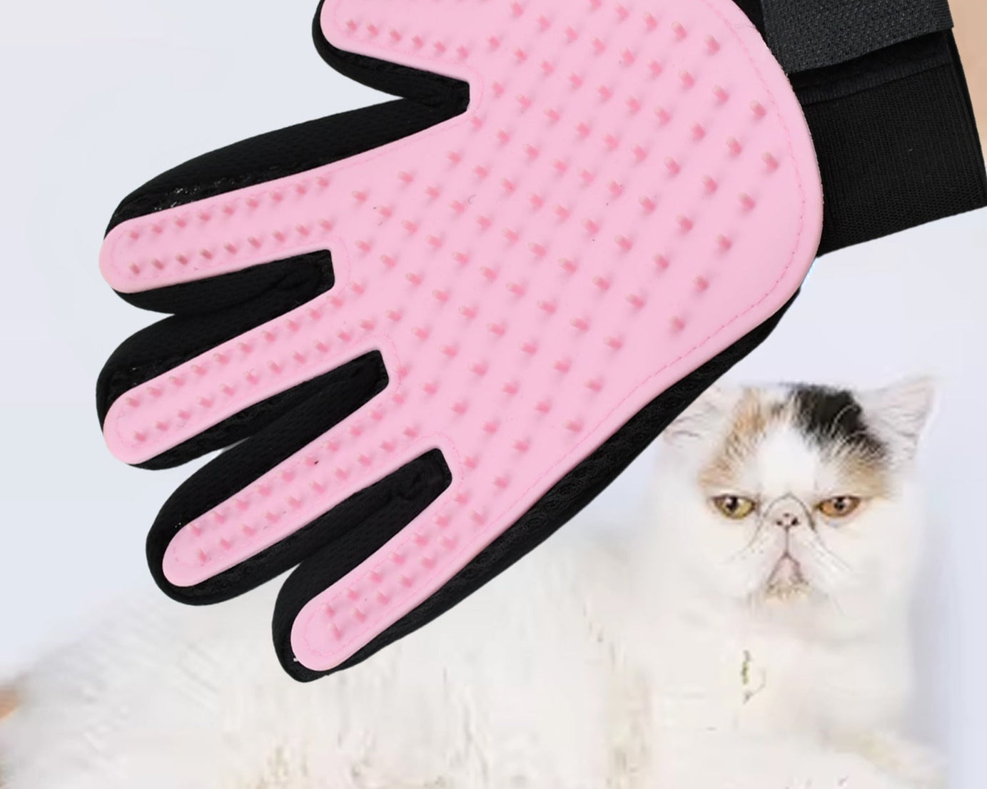 Pink True Touch Gloves, Gloves Bathing Tool (1 Pc)